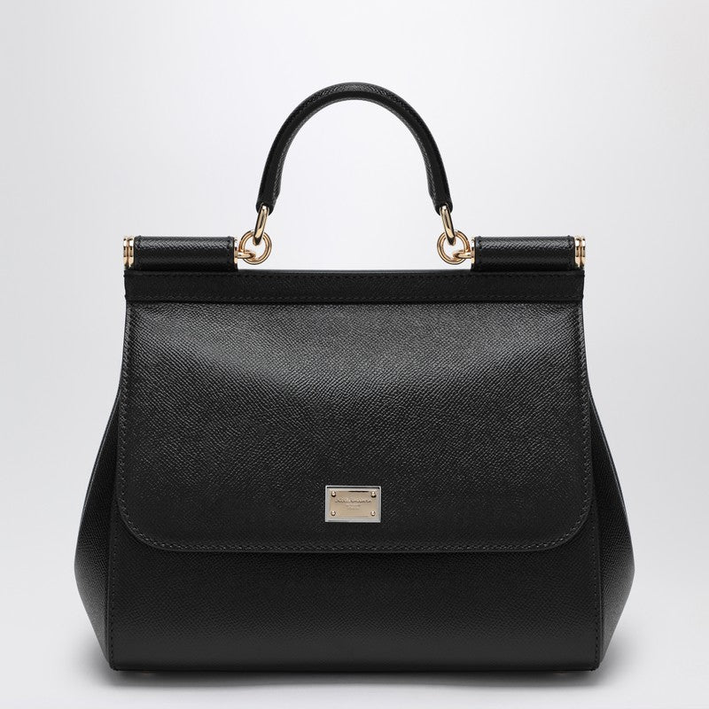 Dolce & Gabbana Black Dolce&gabbana Large Sicily Hand Bag Glam Steals