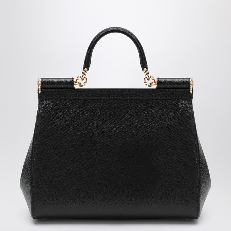 Dolce & Gabbana Black Dolce&gabbana Large Sicily Hand Bag Glam Steals