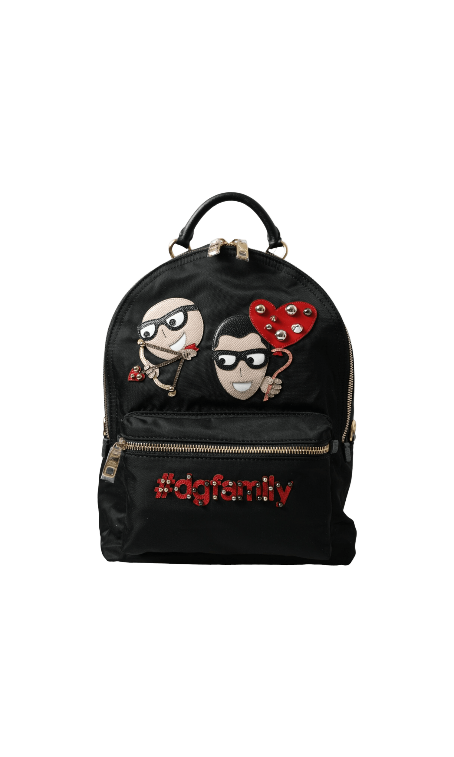 Dolce & Gabbana Black Elegant Embellished Backpack Glam Steals