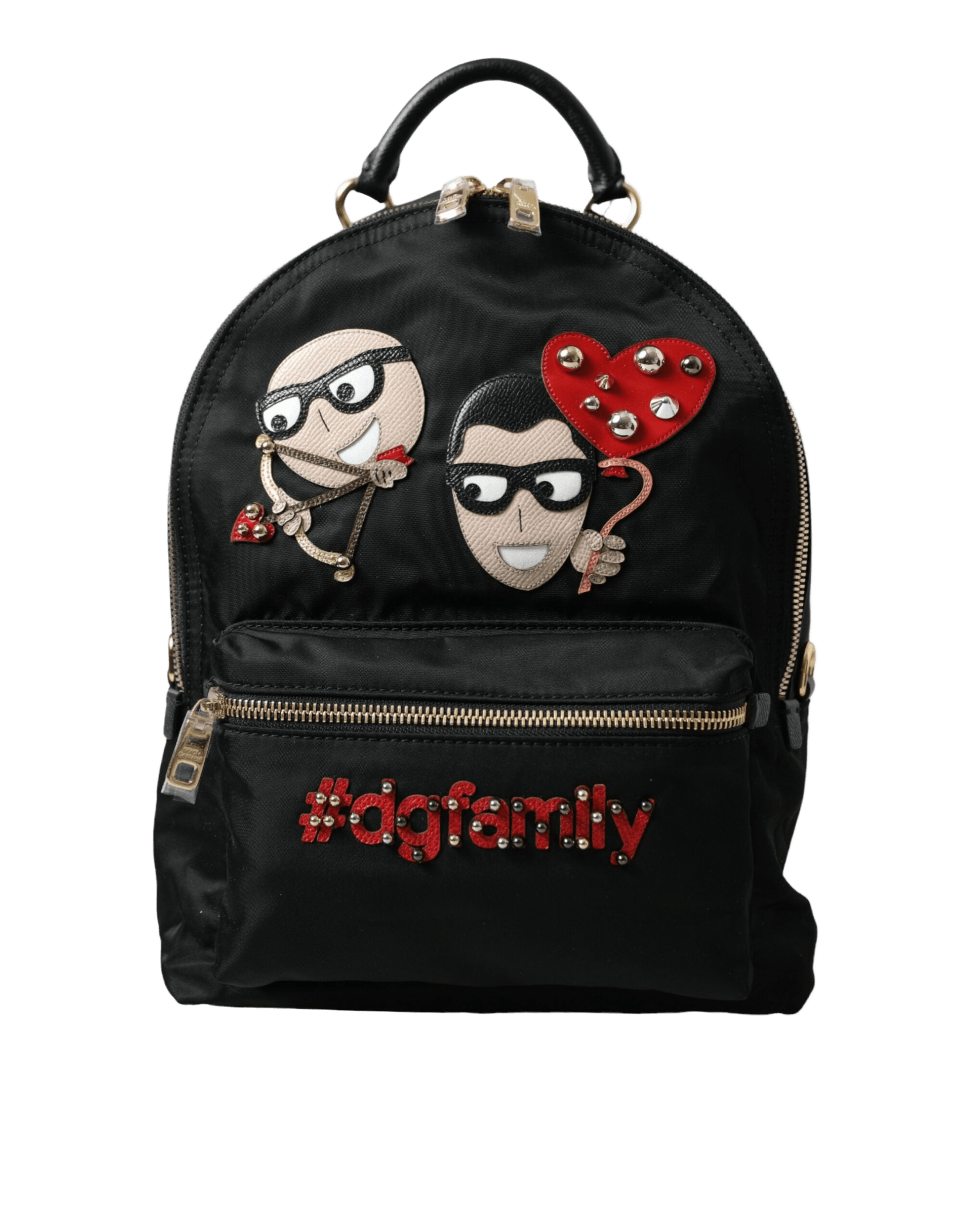 Dolce & Gabbana Black Elegant Embellished Backpack Glam Steals