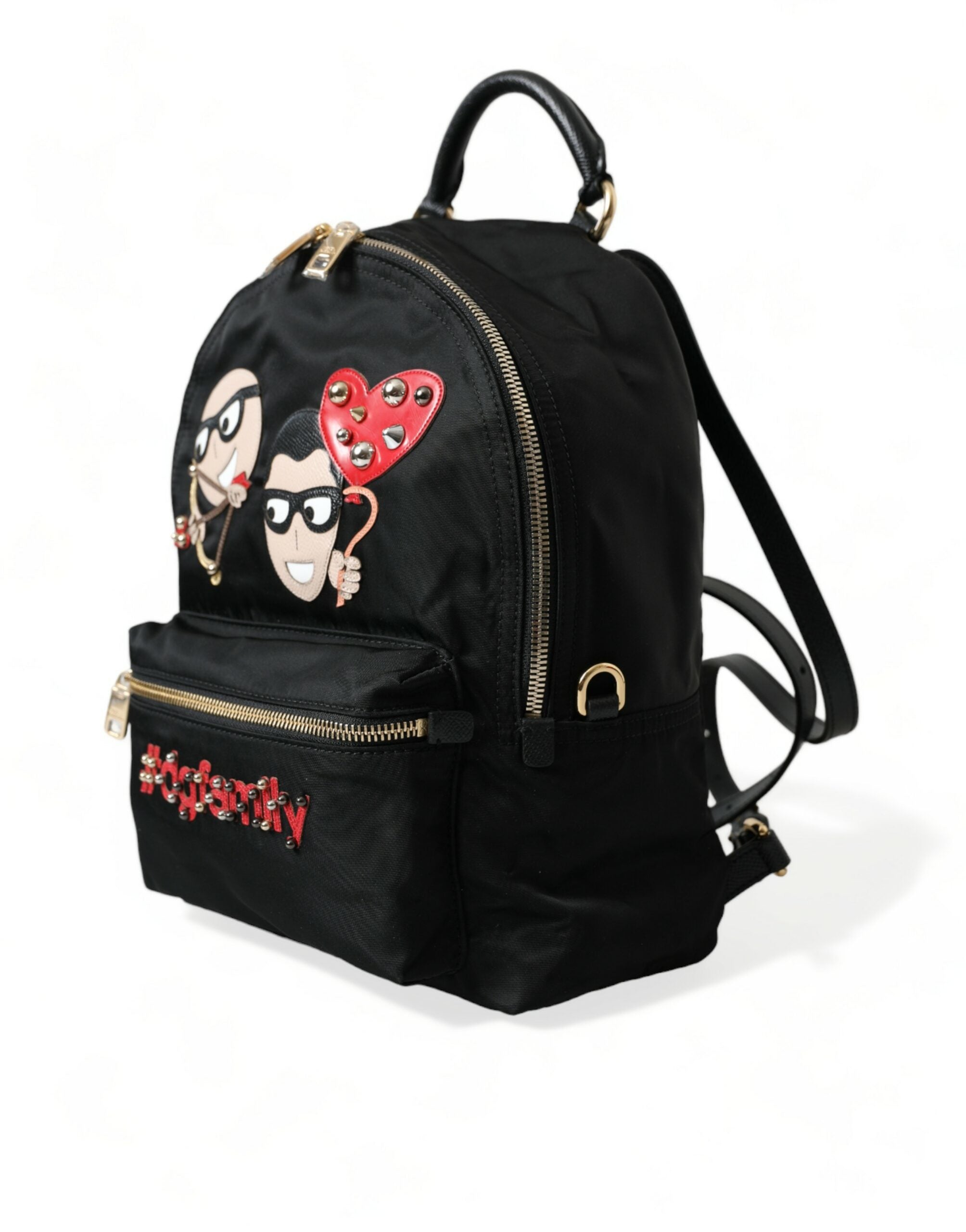 Dolce & Gabbana Black Elegant Embellished Backpack Glam Steals