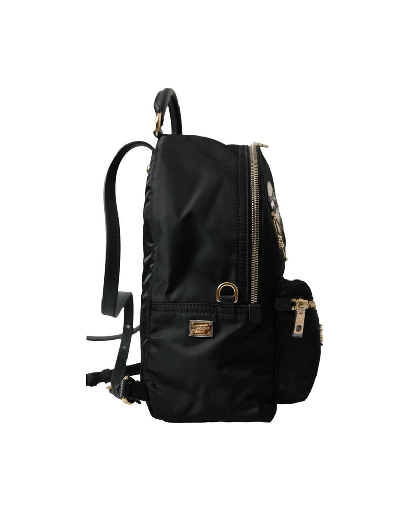Dolce & Gabbana Black Elegant Embellished Backpack Glam Steals