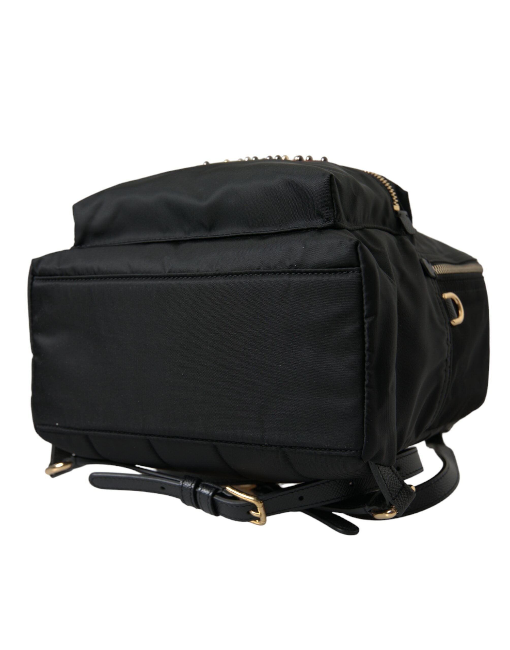 Dolce & Gabbana Black Elegant Embellished Backpack Glam Steals