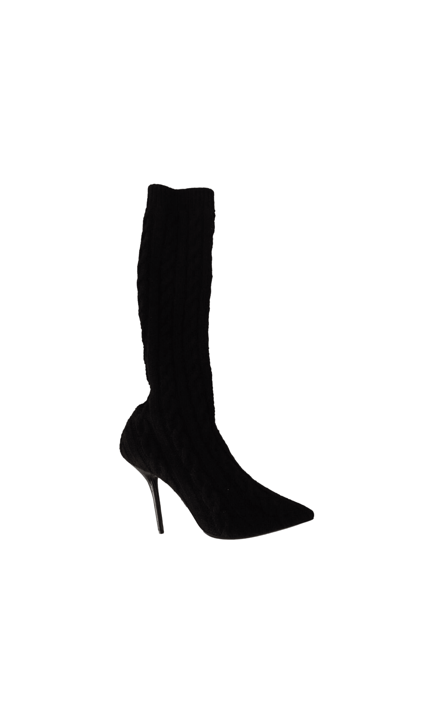 Dolce & Gabbana Black Elegant Stretch Sock Boots Glam Steals
