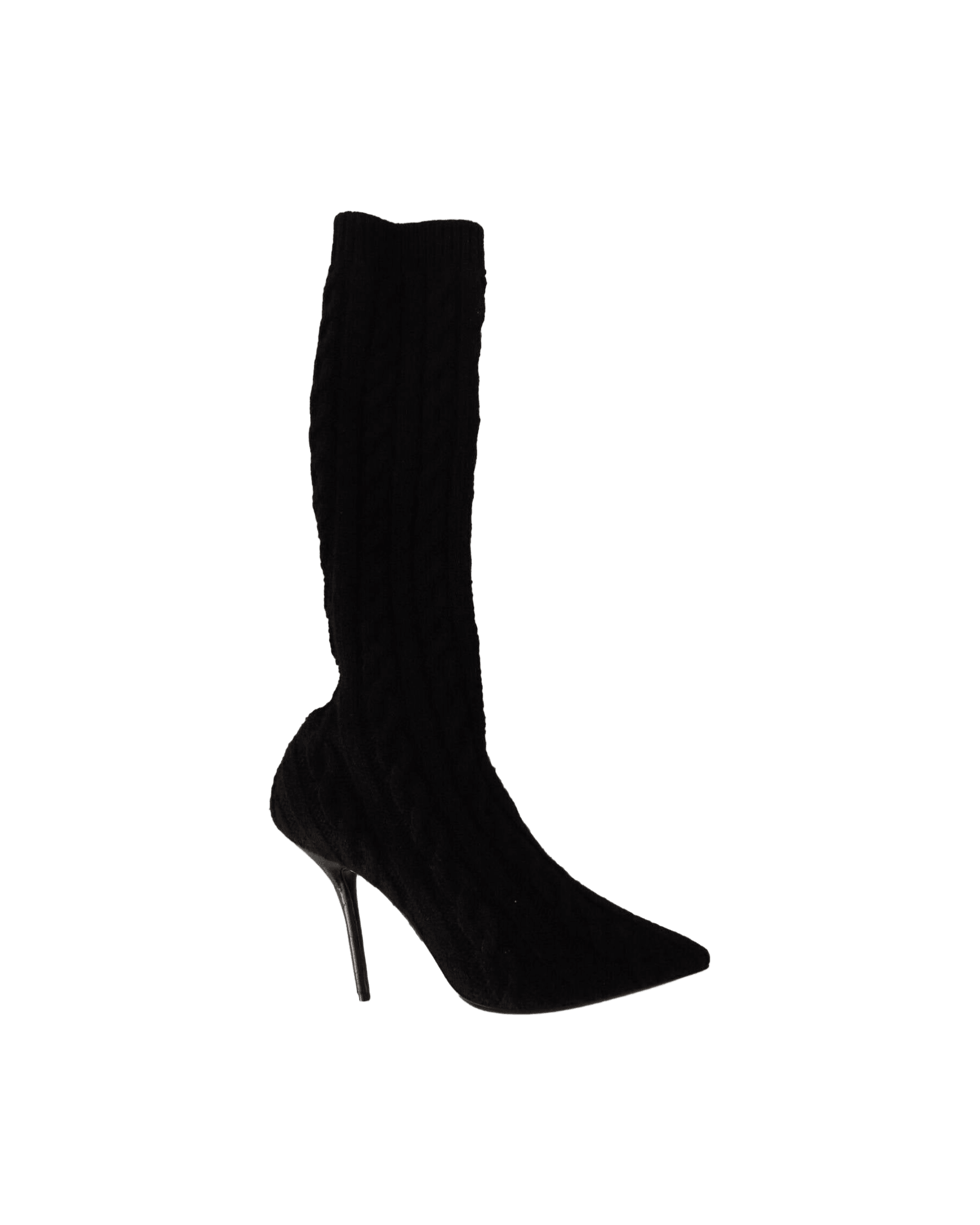 Dolce & Gabbana Black Elegant Stretch Sock Boots Glam Steals