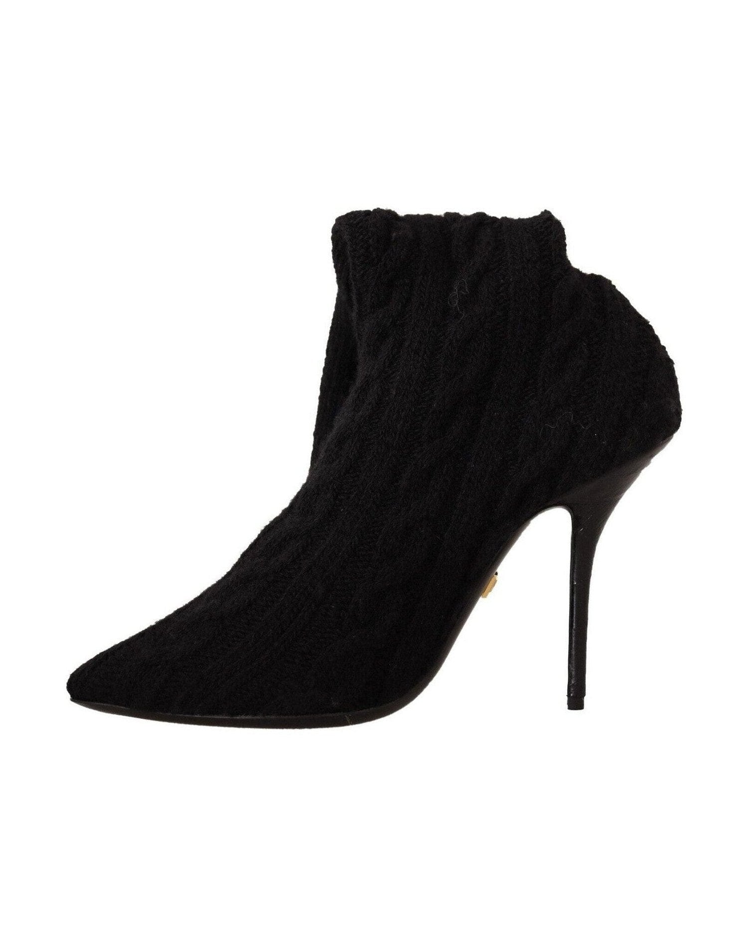 Dolce & Gabbana Black Elegant Stretch Sock Boots Glam Steals
