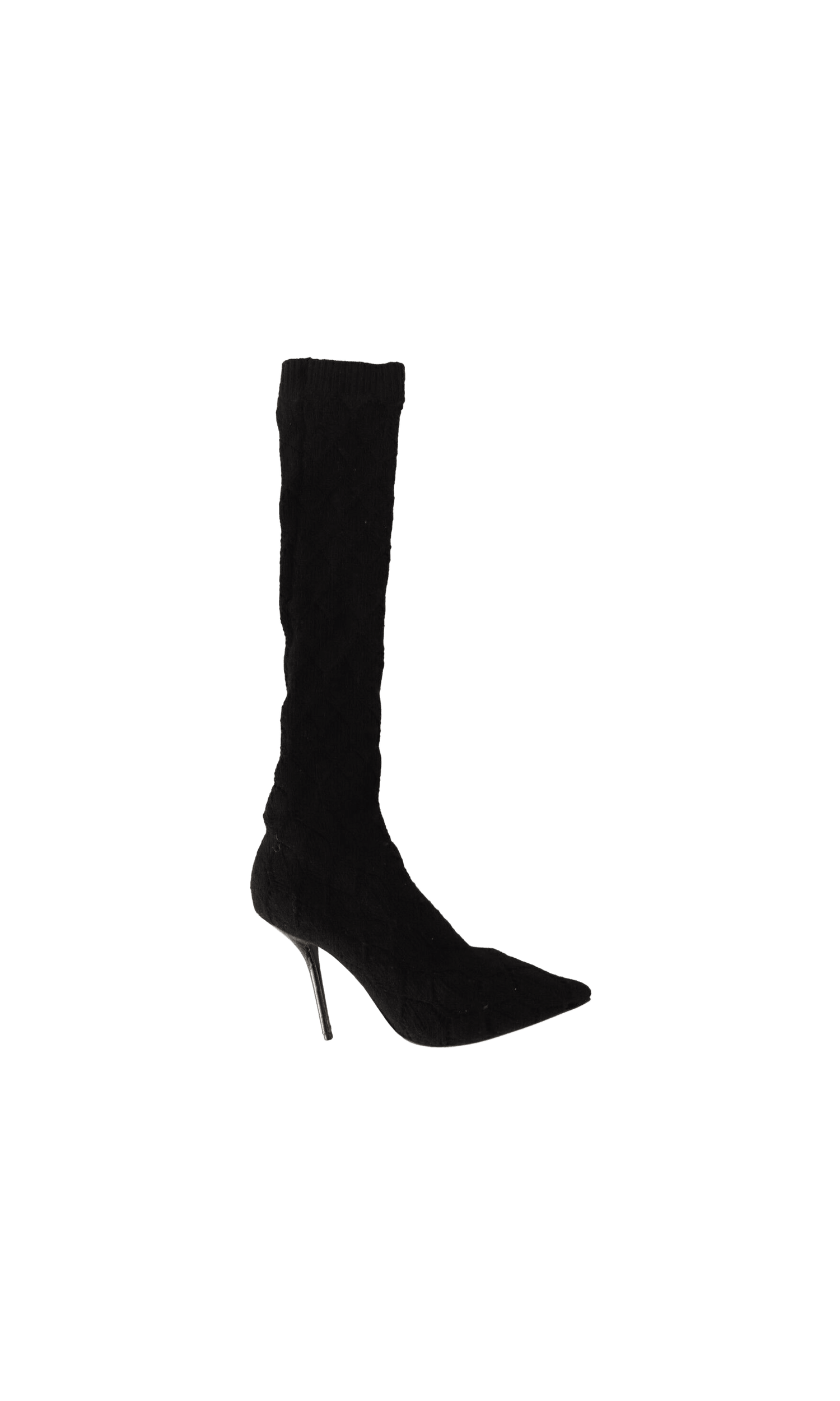 Dolce & Gabbana Black Elegant Stretch Socks Boots Glam Steals