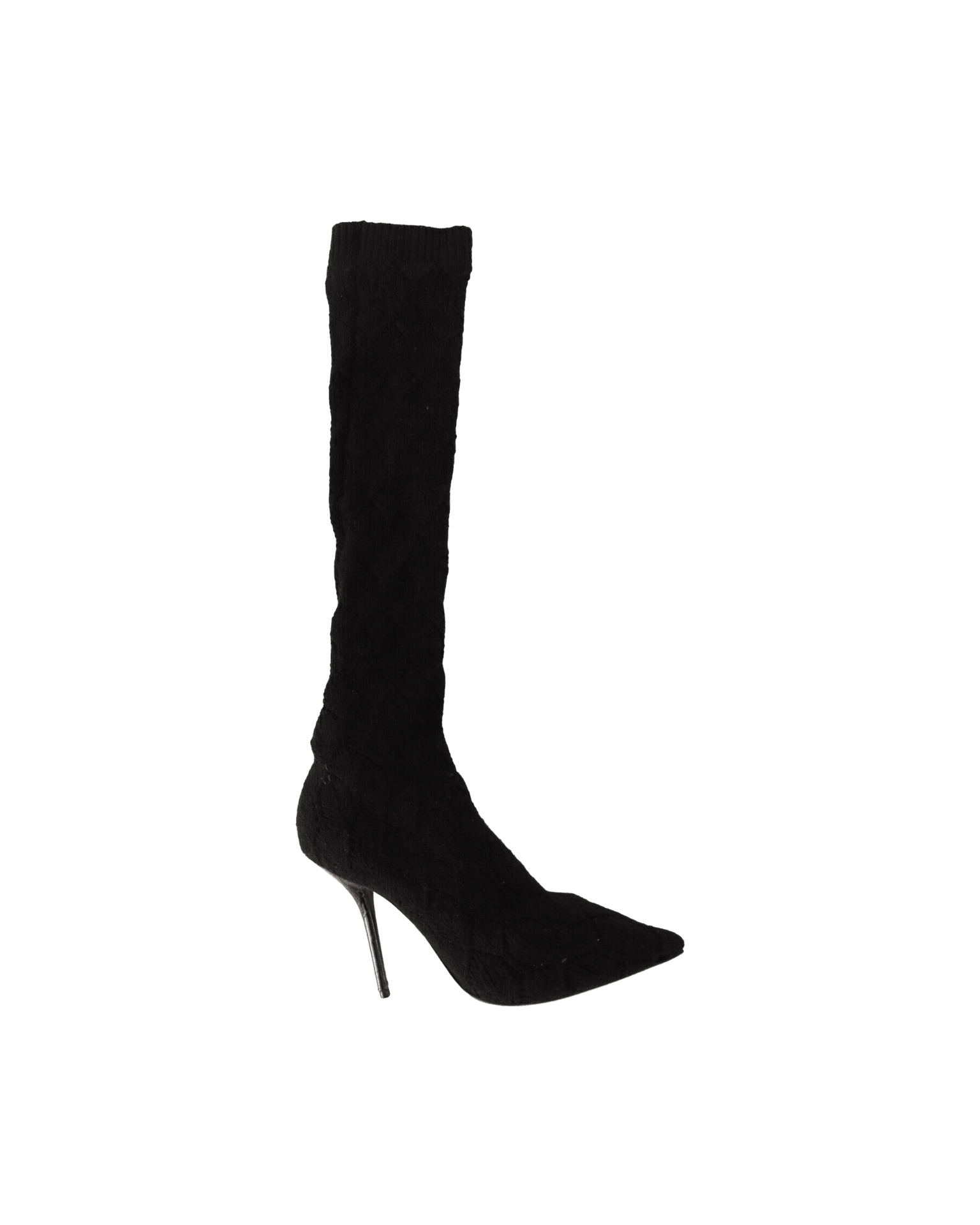 Dolce & Gabbana Black Elegant Stretch Socks Boots Glam Steals