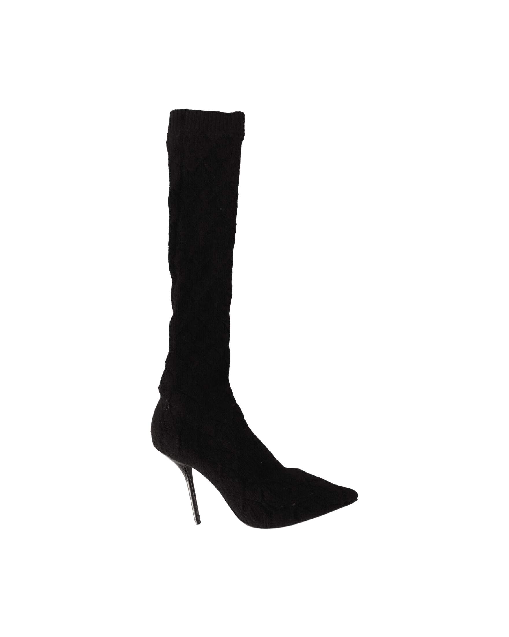 Dolce & Gabbana Black Elegant Stretch Socks Boots Glam Steals