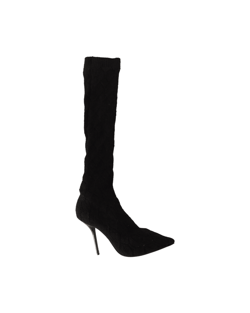 Dolce & Black Gabbana Elegant Stretch Socks Boots Glam Steals