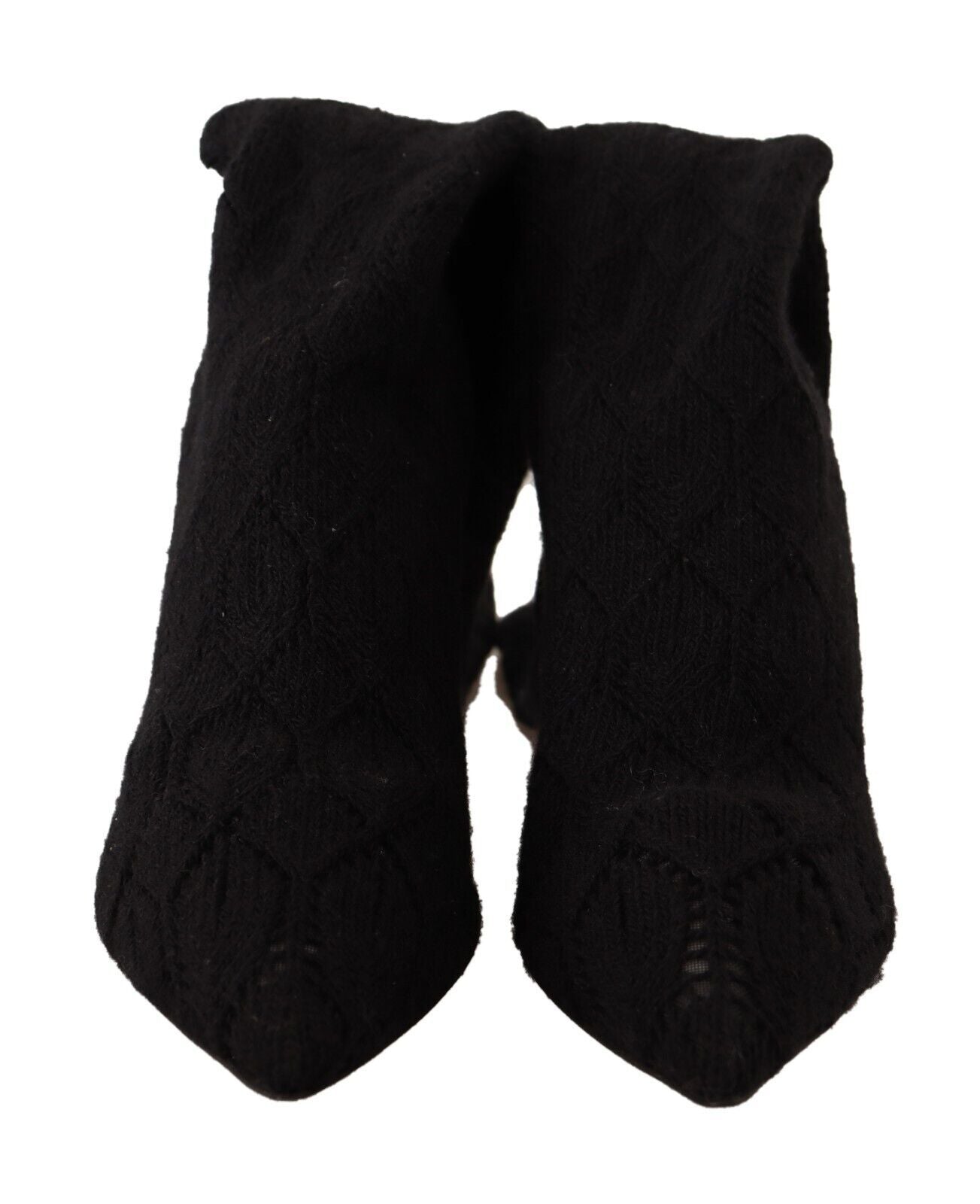 Dolce & Gabbana Black Elegant Stretch Socks Boots Glam Steals