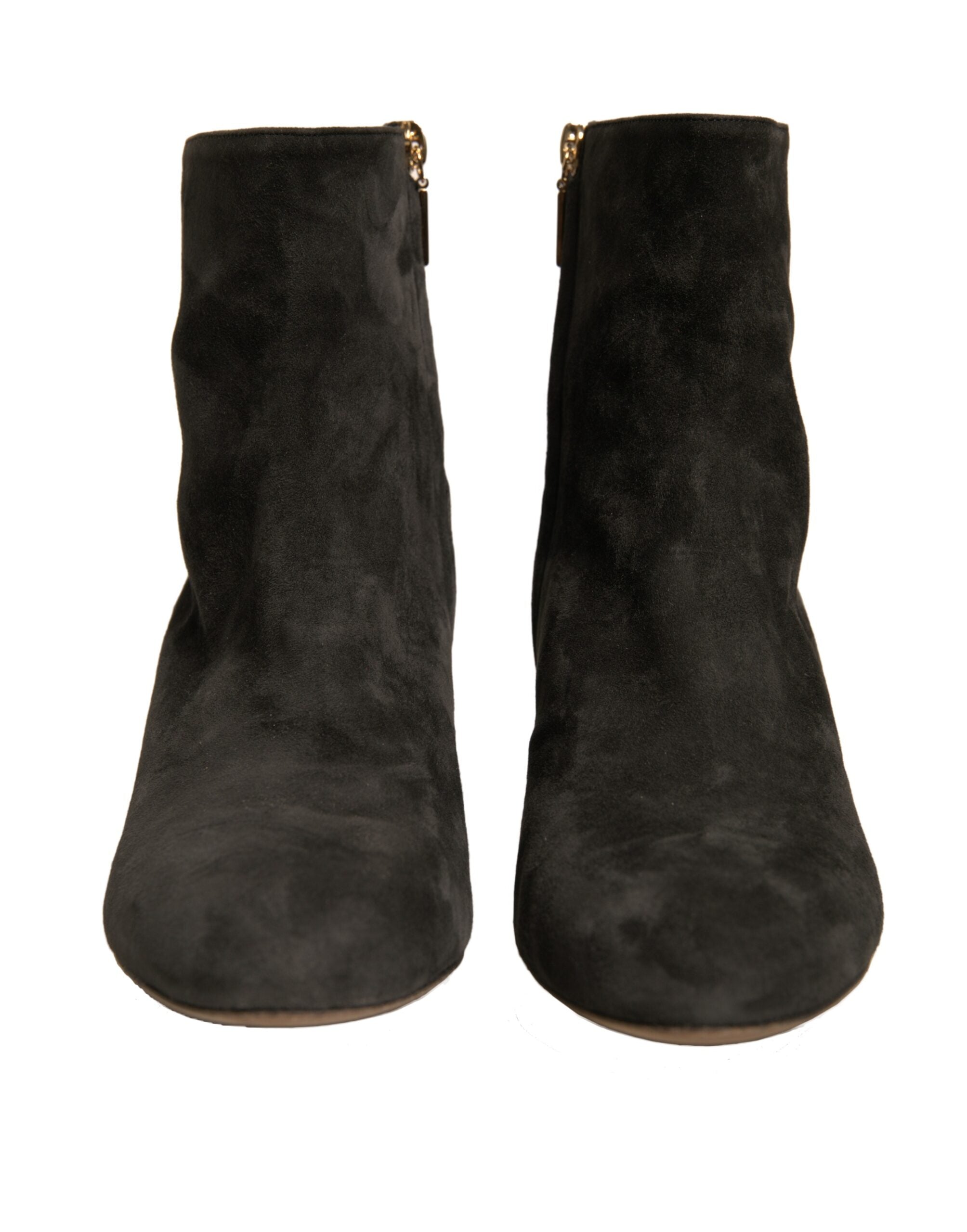 Dolce & Gabbana Black Embellished Heel Ankle Boots Shoes Glam Steals