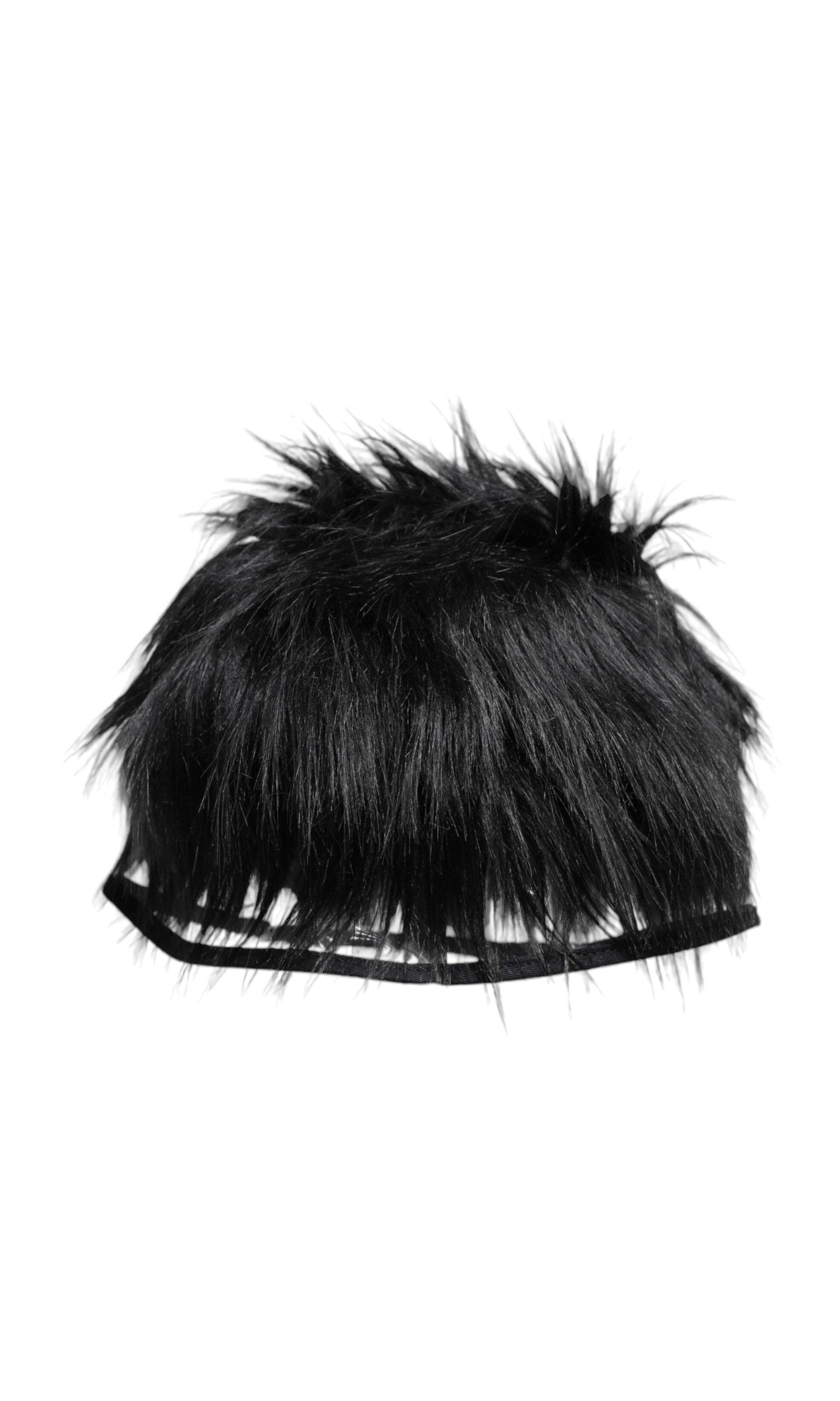 Dolce & Gabbana Black Faux Fur Bucket Hat Glam Steals