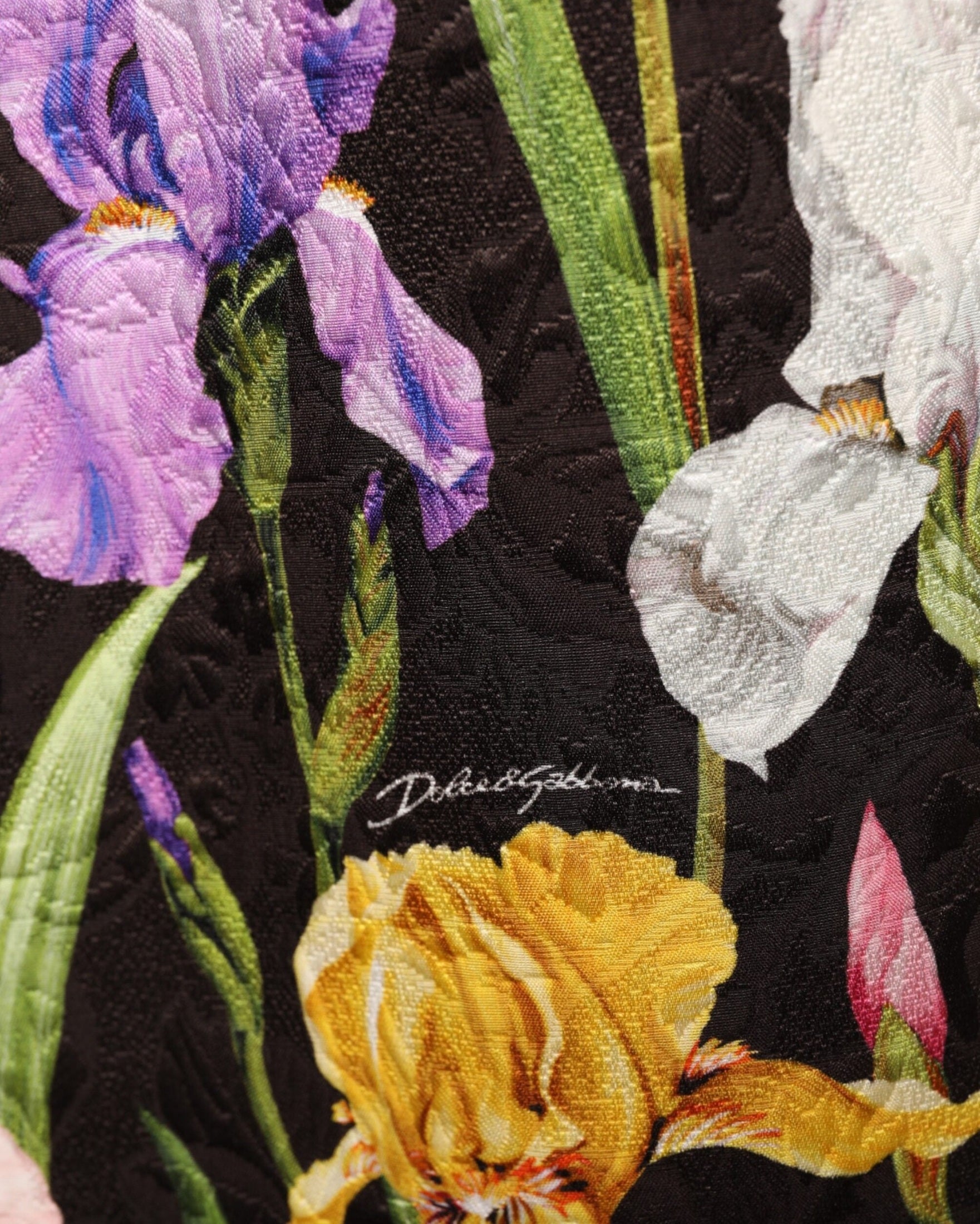 Dolce & Gabbana Black Floral Brocade A Line Mini Dress Glam Steals