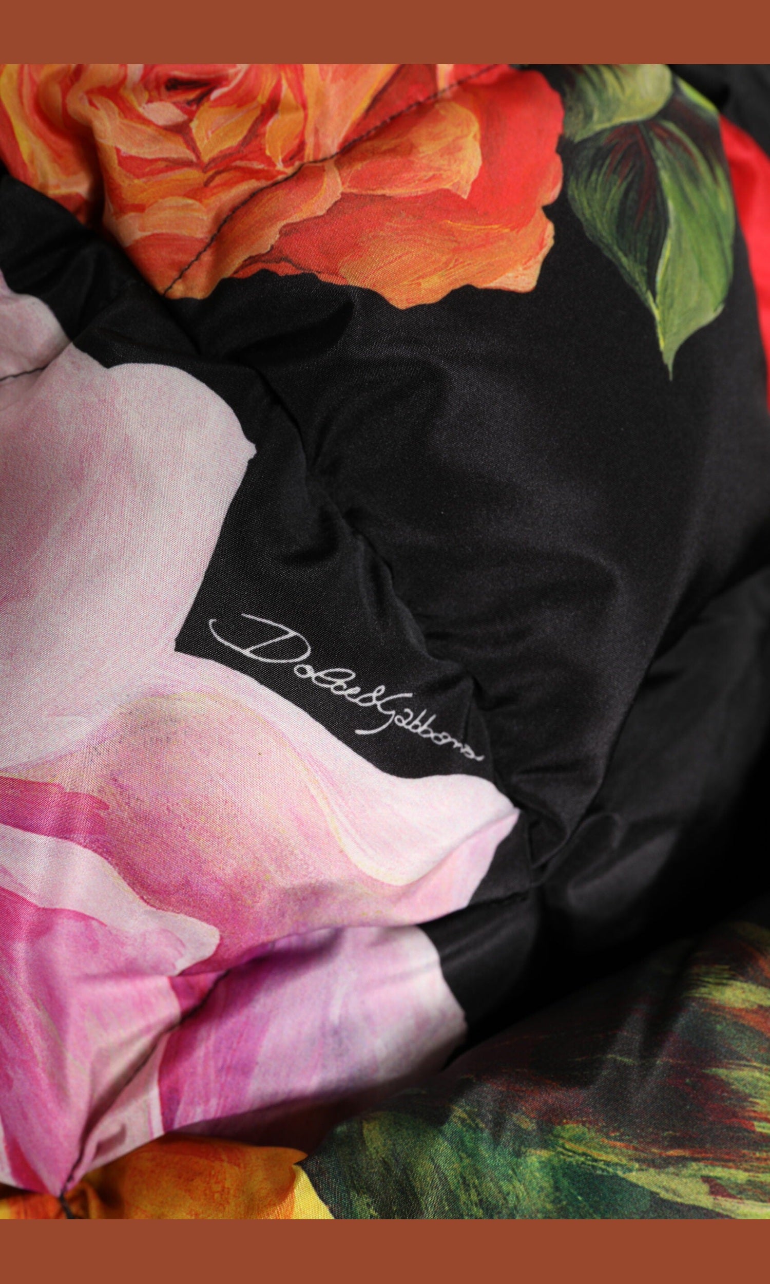 Dolce & Gabbana Black Floral Print Whole Head Wrap Hat Glam Steals