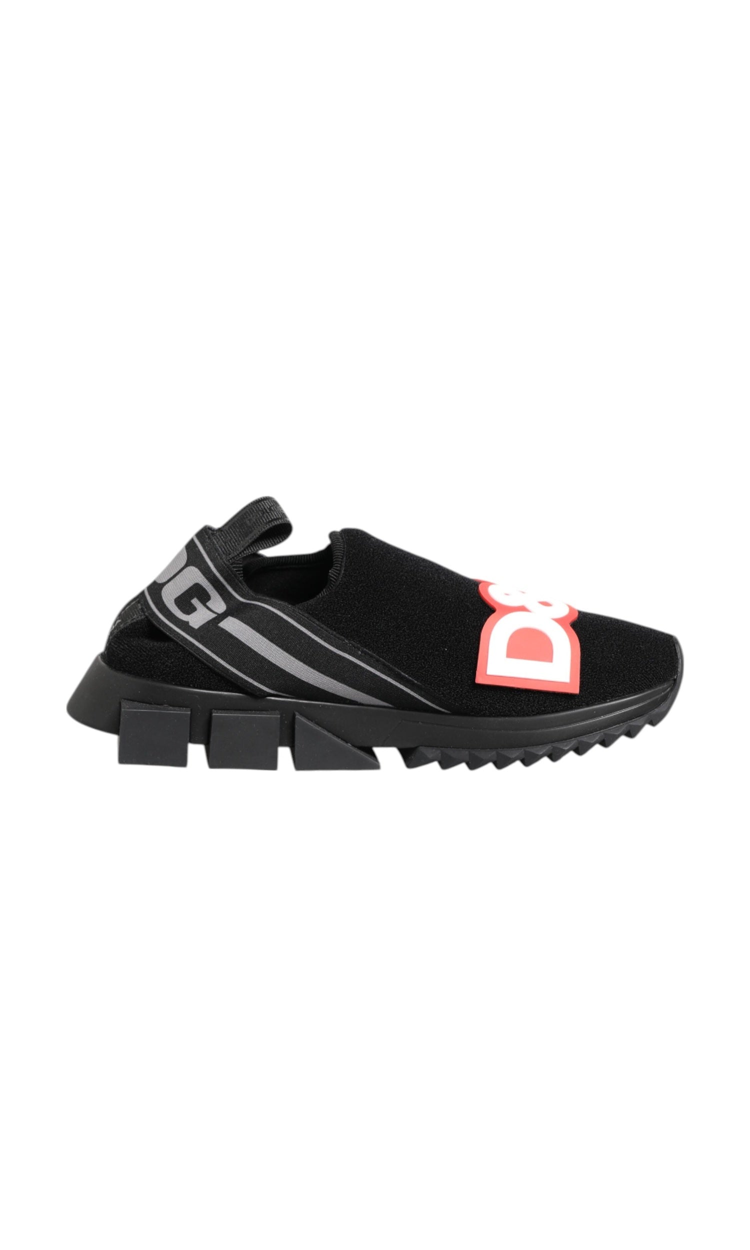 Dolce & Gabbana Black Grey Slip On Sorrento Sneakers Shoes Glam Steals