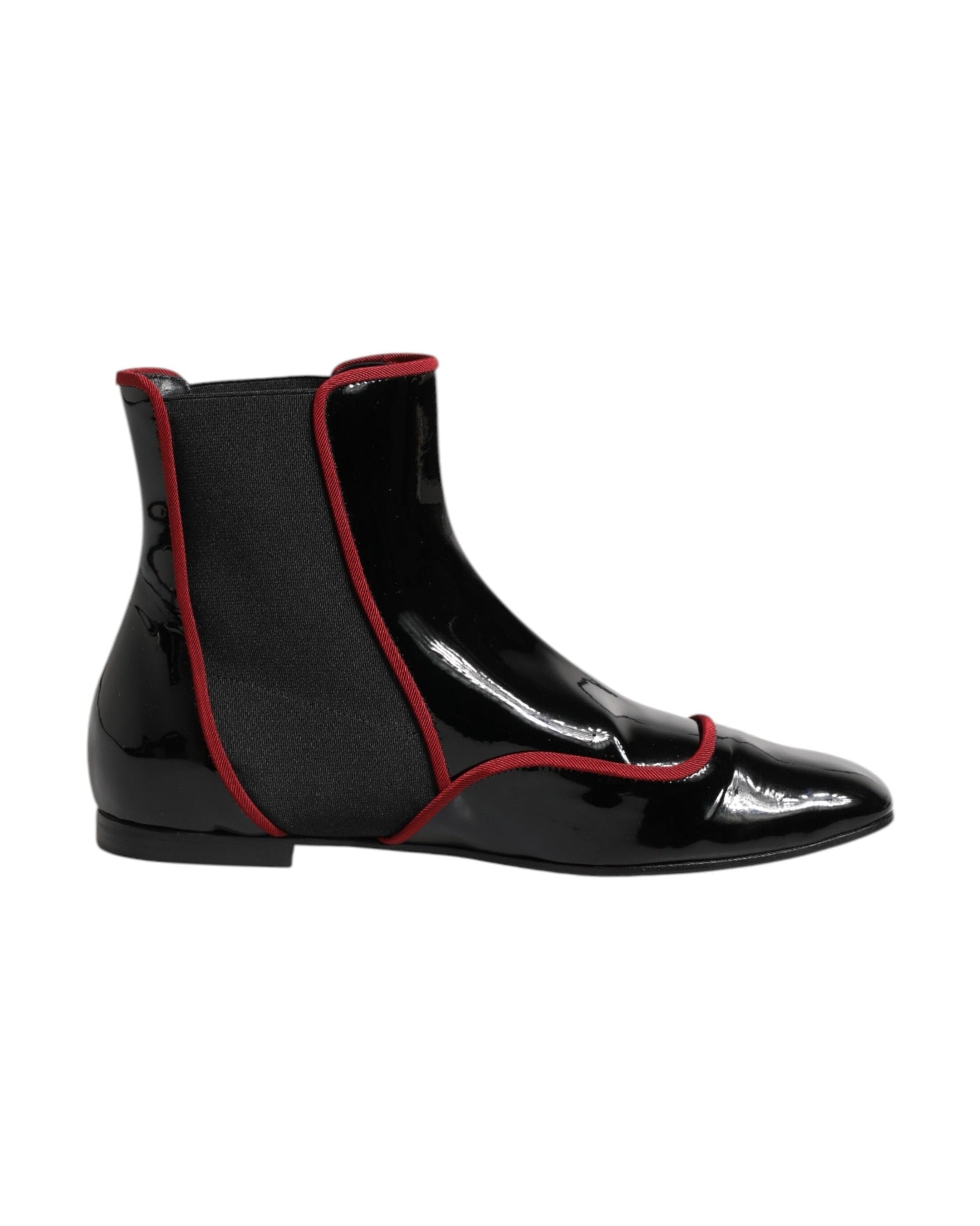 Dolce & Gabbana Black Jackie Buttoned Chelsea Boots Shoes Glam Steals