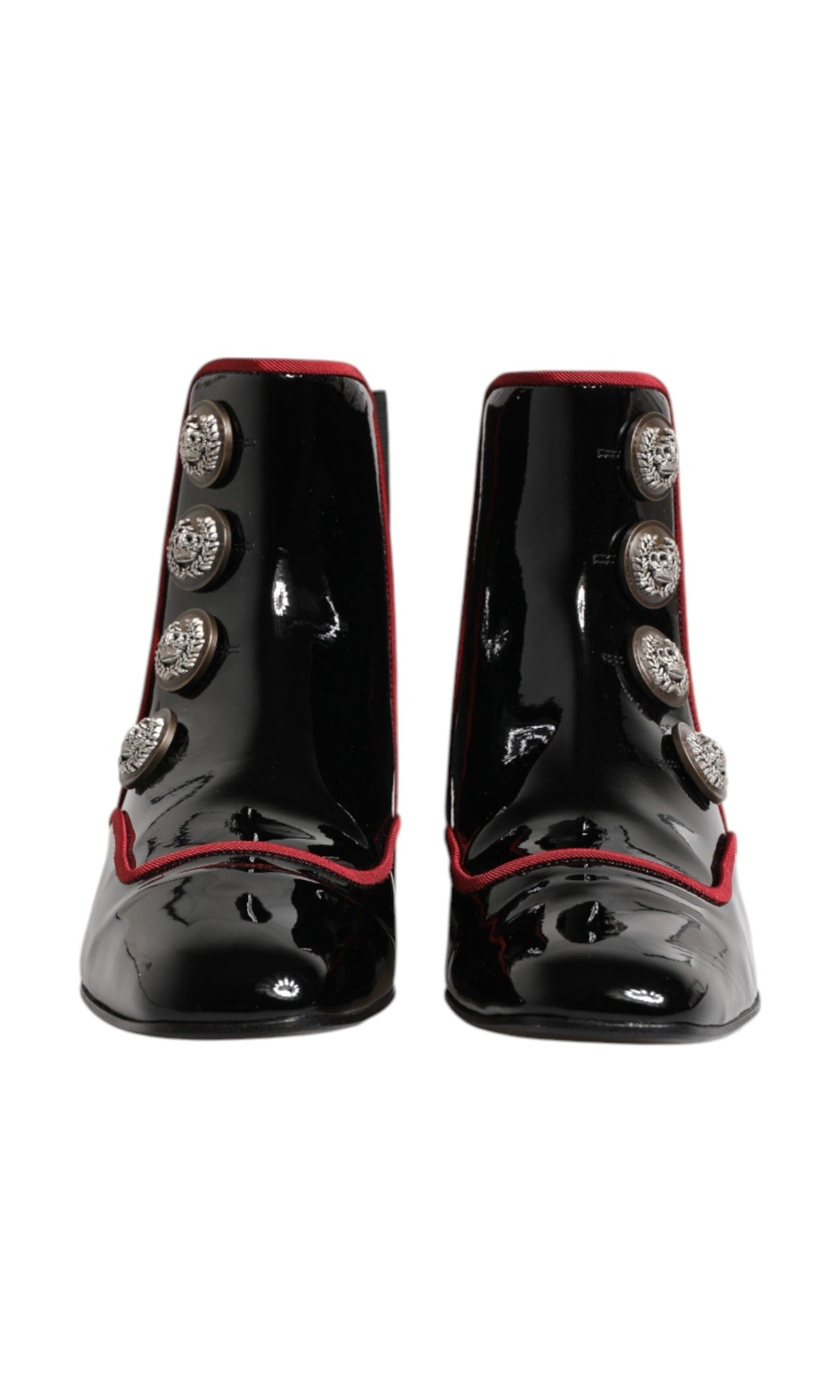 Dolce & Gabbana Black Jackie Buttoned Chelsea Boots Shoes Glam Steals