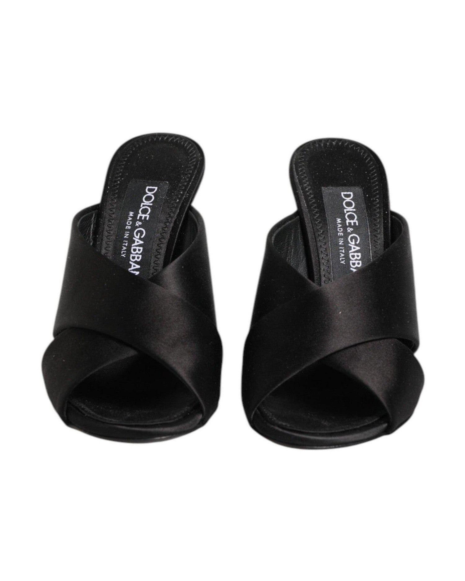 Dolce & Gabbana Black Keira Baroque High Heel Sandals Shoes Heels