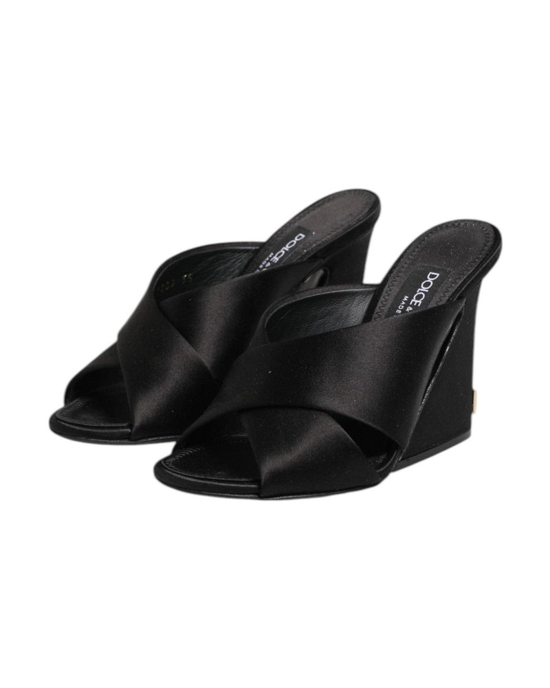 Dolce & Gabbana Black Keira Baroque High Heel Sandals Shoes Heels