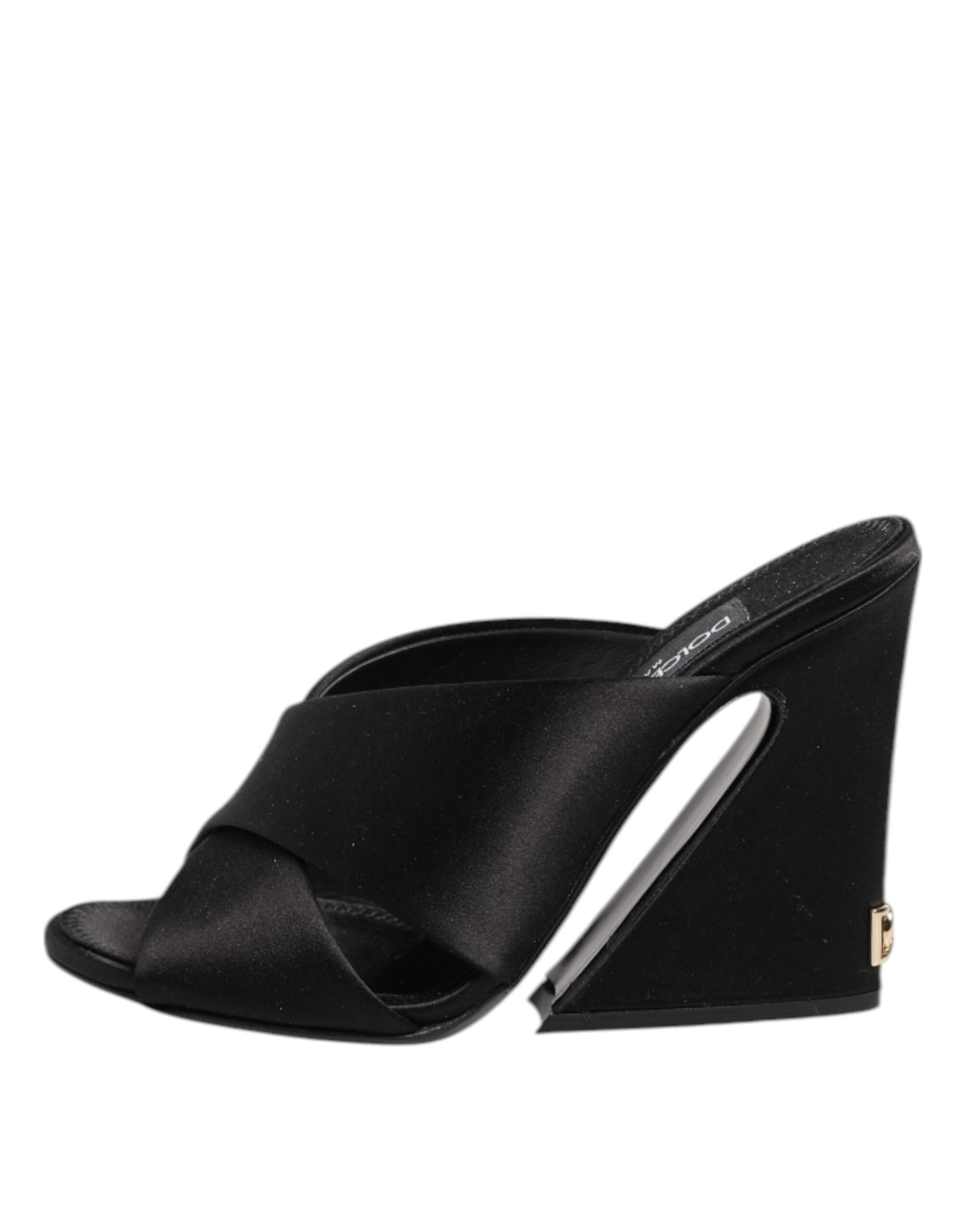 Dolce & Gabbana Black Keira Baroque High Heel Sandals Shoes Glam Steals