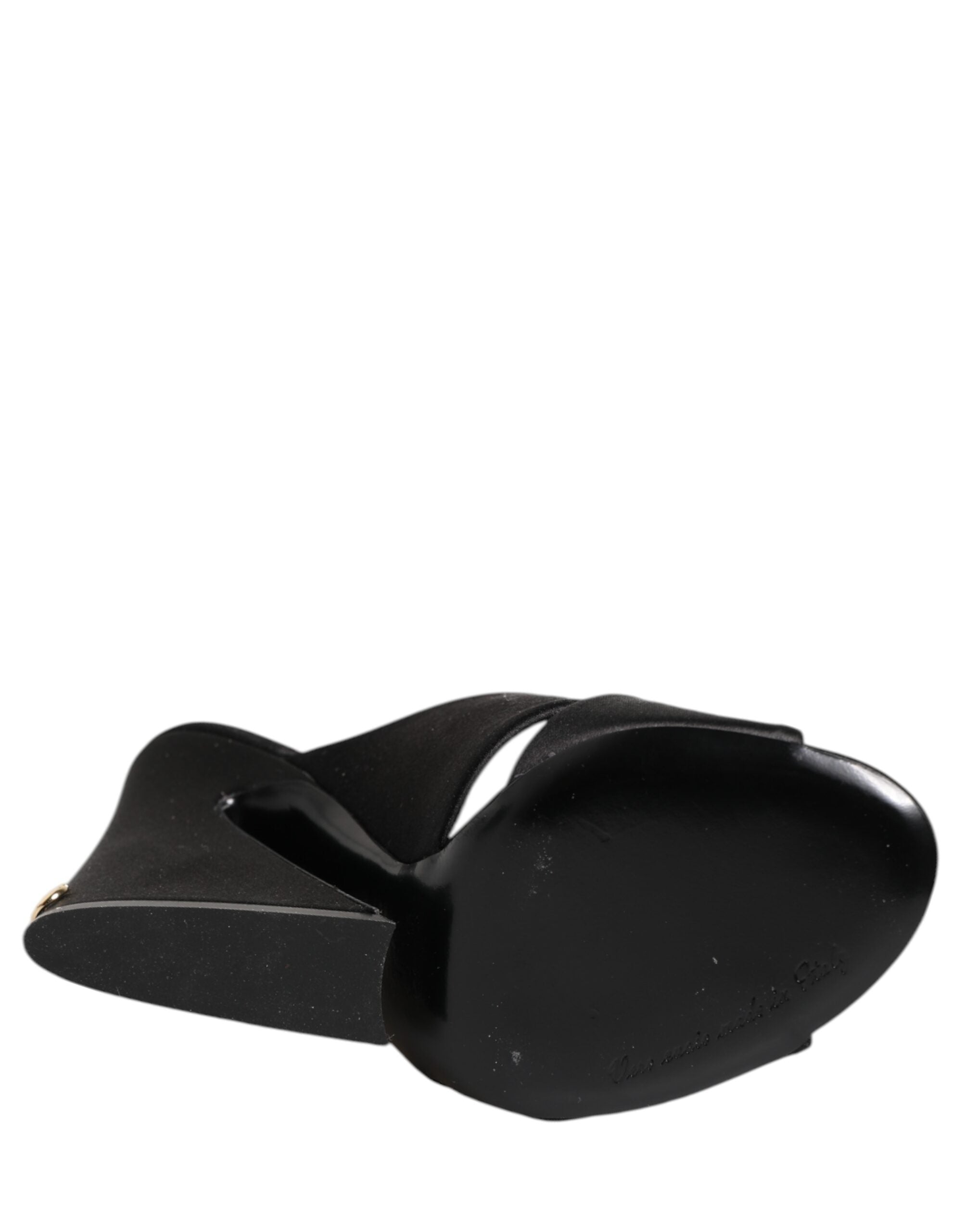 Dolce & Gabbana Black Keira Baroque High Heel Sandals Shoes Glam Steals