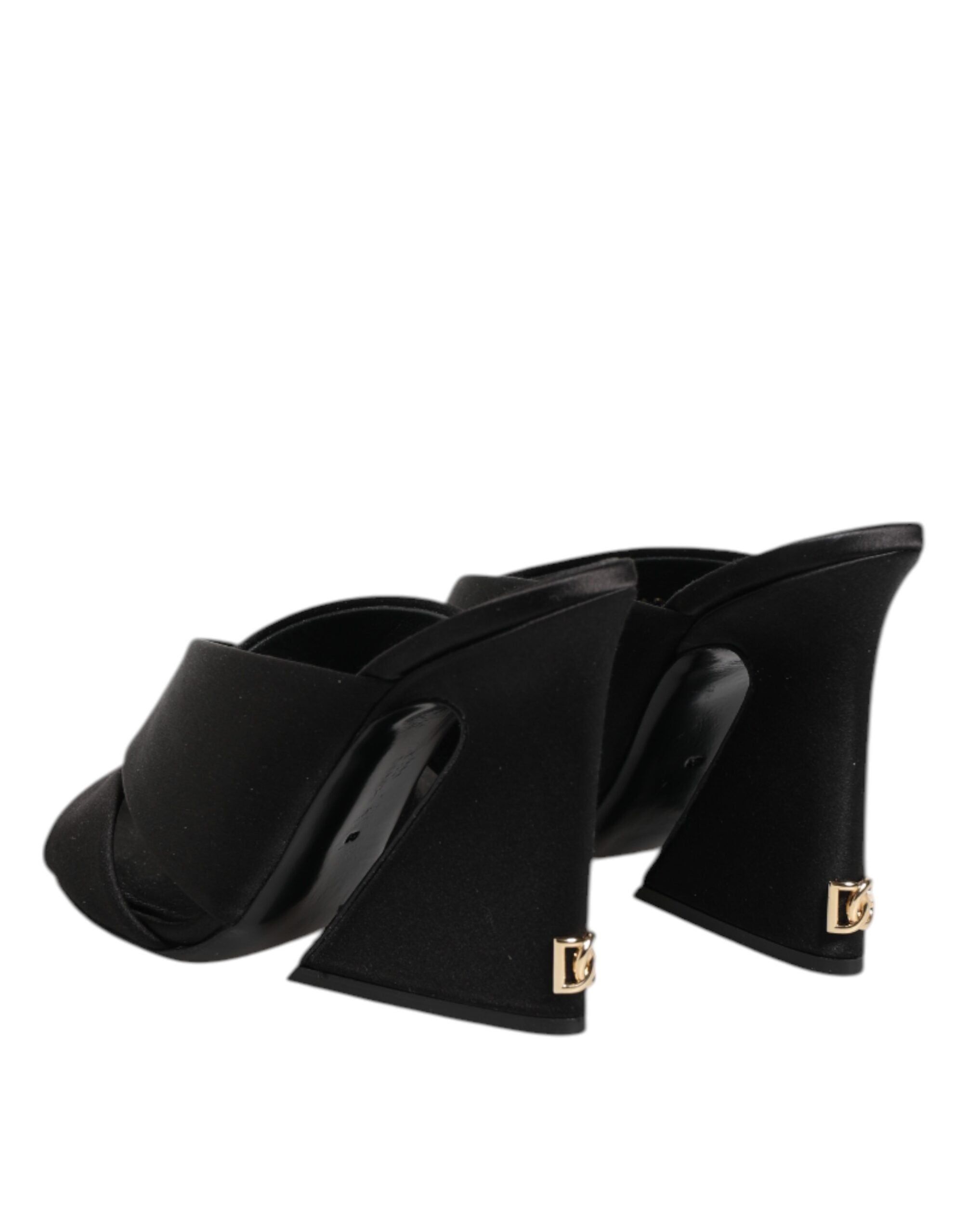 Dolce & Gabbana Black Keira Baroque High Heel Sandals Shoes Glam Steals