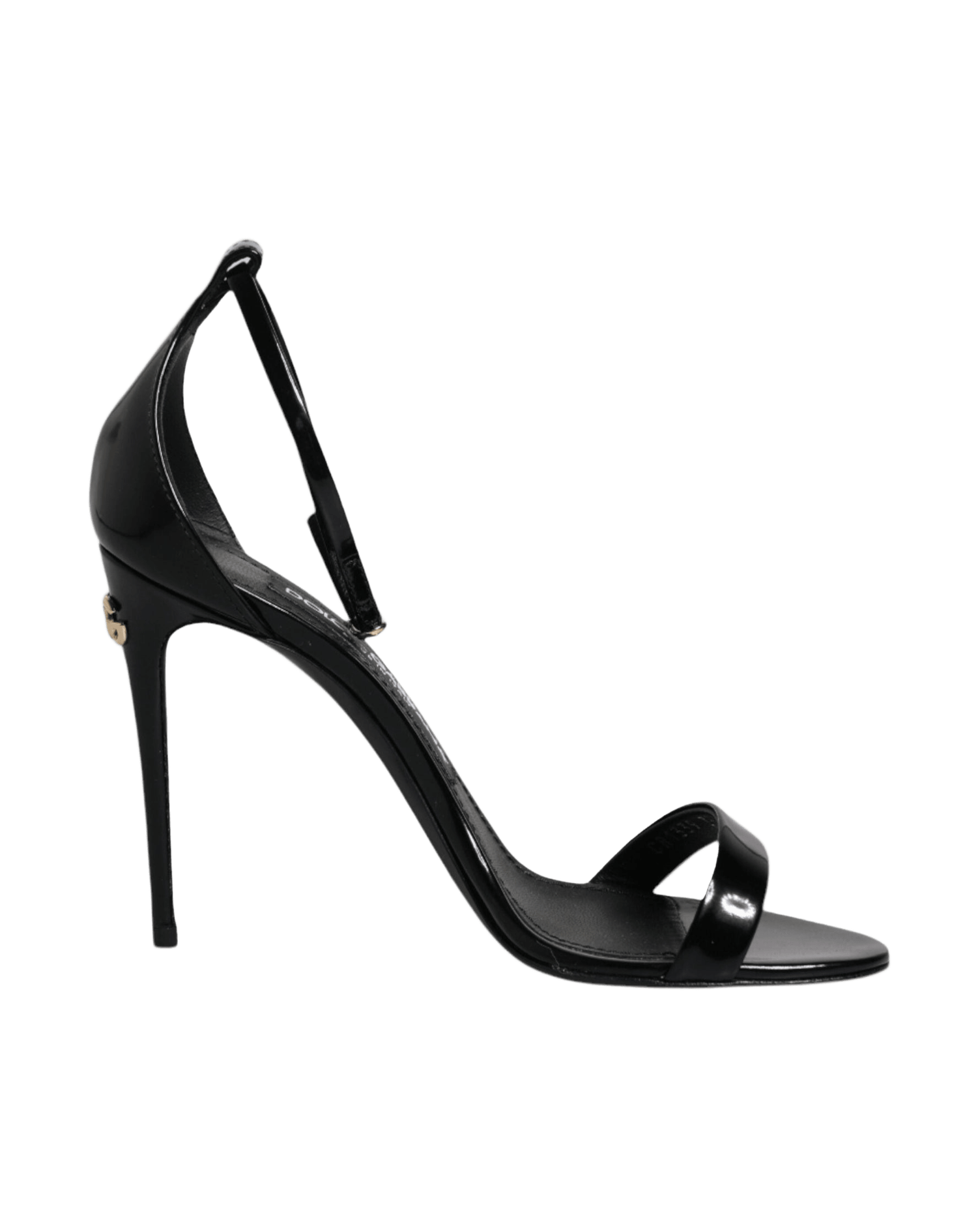 Dolce & Gabbana Black Keira Heels Ankle Strap Sandals Shoes Glam Steals
