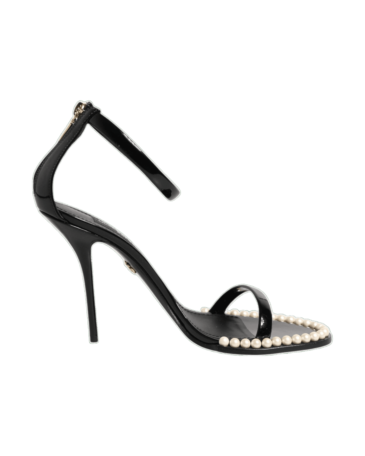 Dolce & Gabbana Black Keira Pearl Embellished Sandals Glam Steals