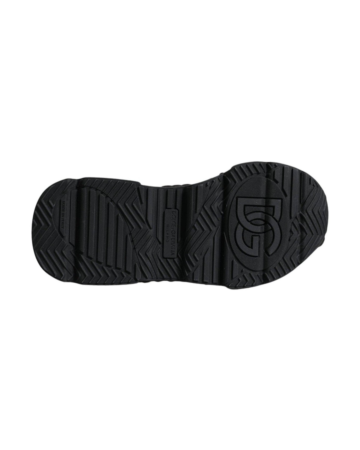 Dolce & Gabbana Black Knitted Daymaster Sneakers Shoes Glam Steals