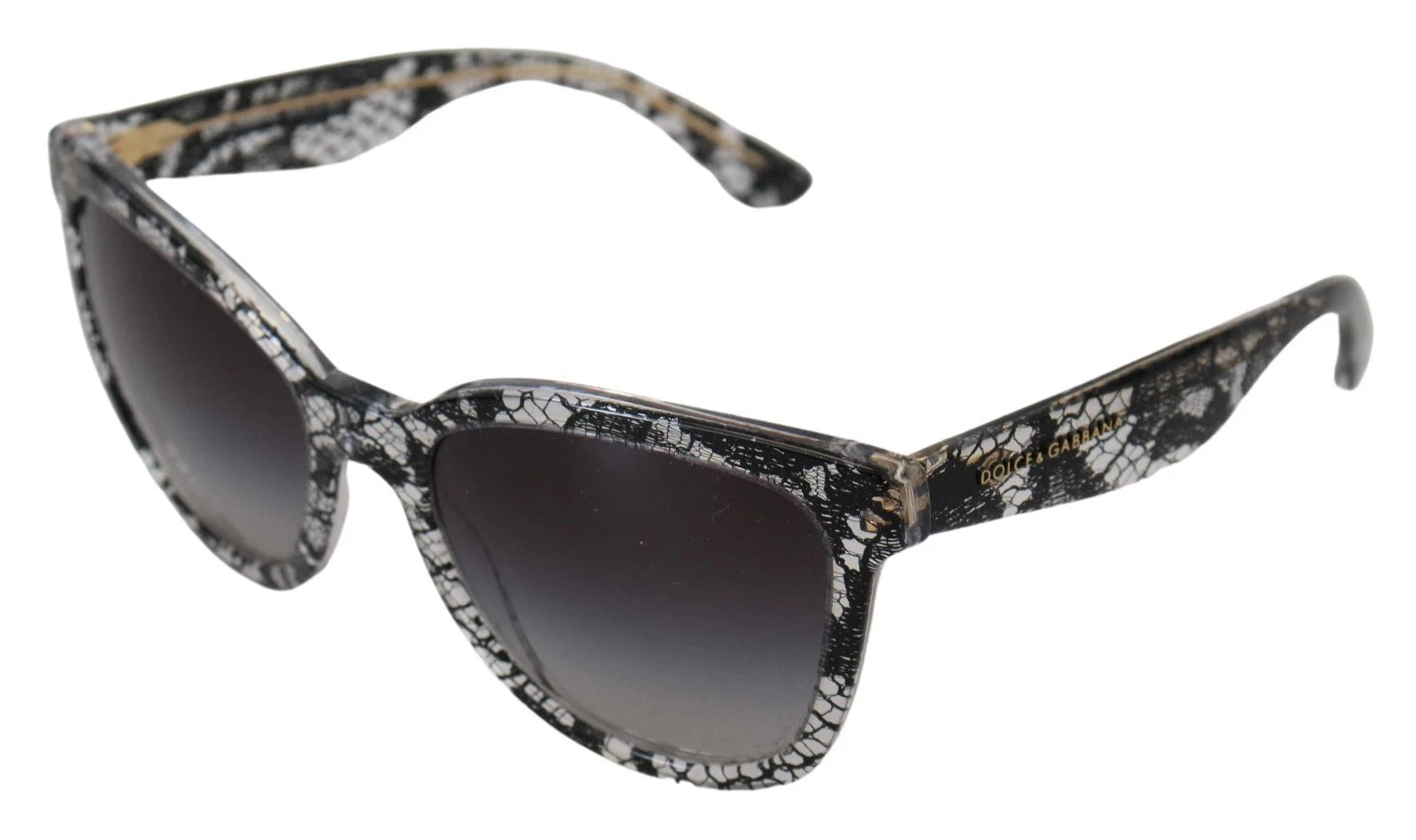 Dolce & Gabbana Black Lace Dg4190 Acetate Crystal Round Sunglasses Glam Steals