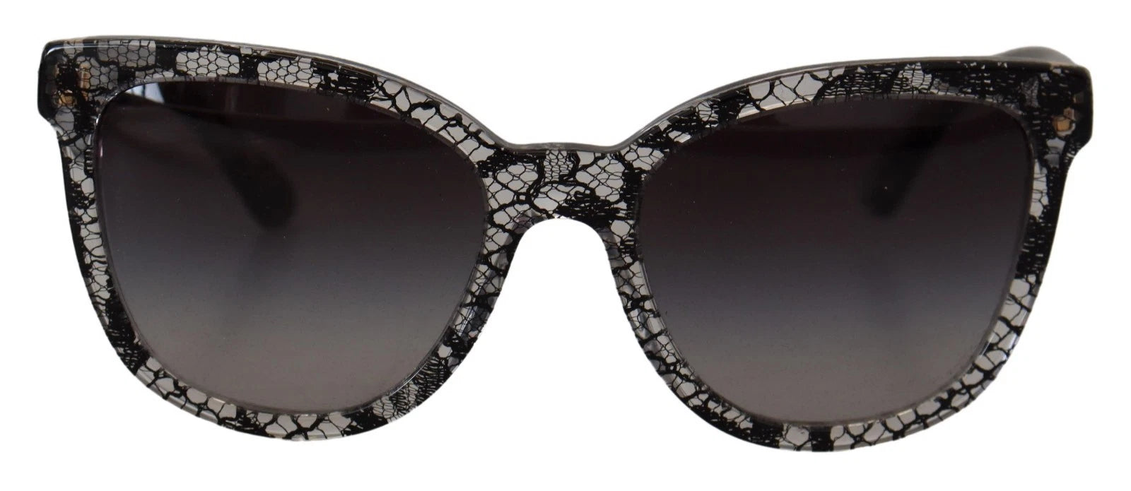Dolce & Gabbana Black Lace Dg4190 Acetate Crystal Round Sunglasses Glam Steals