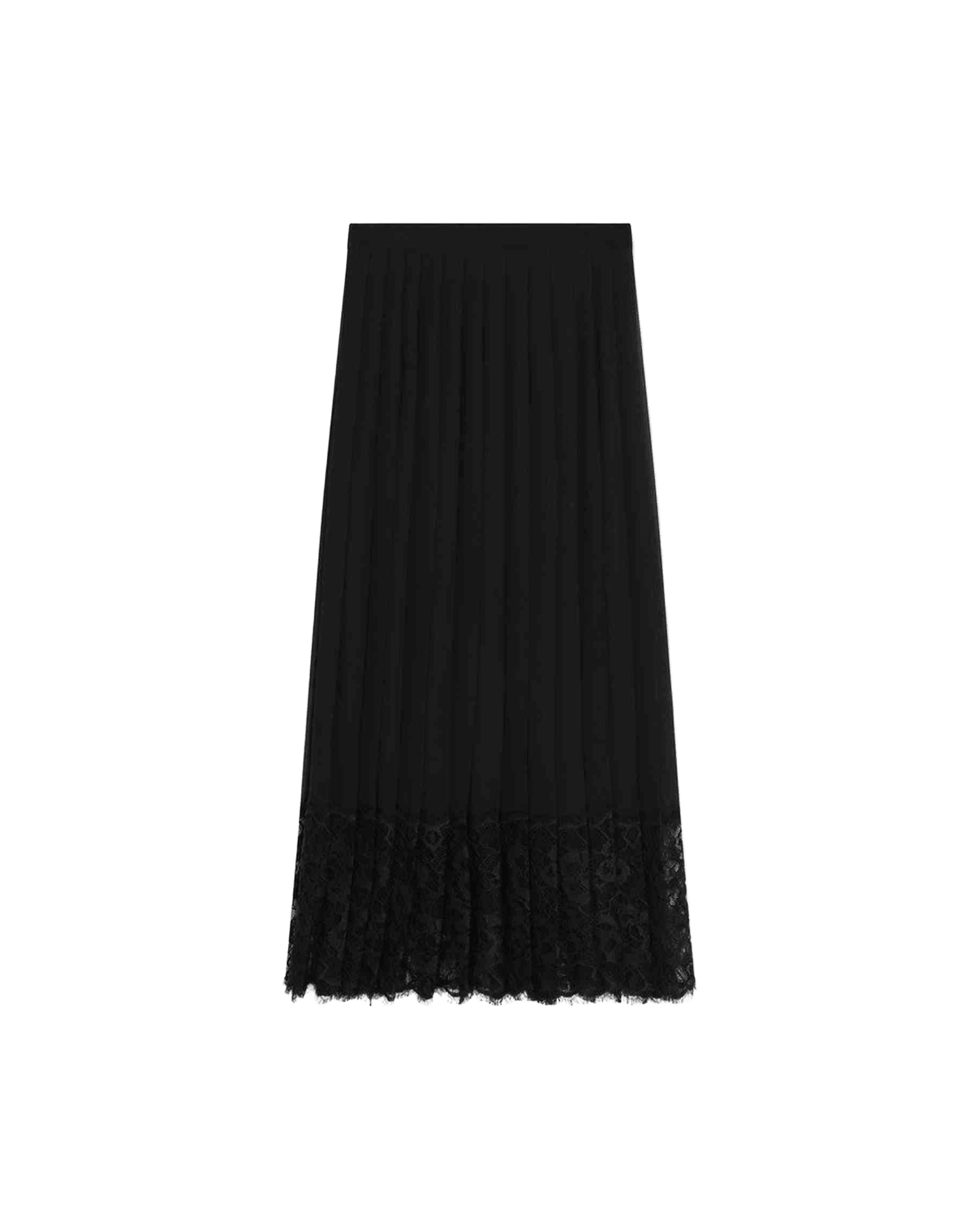 Dolce & Gabbana Black Lace Dolce&gabbana Gonna Midi in Chiffon and Glam Steals