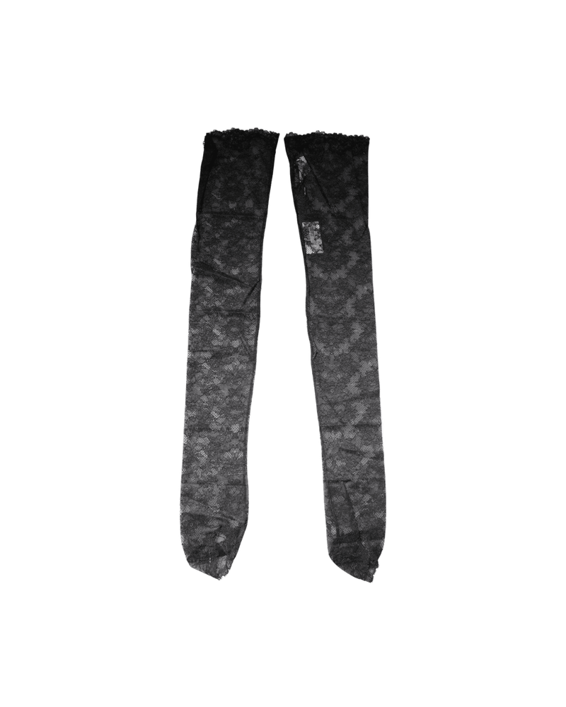 Dolce & Black Gabbana Lace Floral Cotton Stretch Stockings Socks Glam Steals