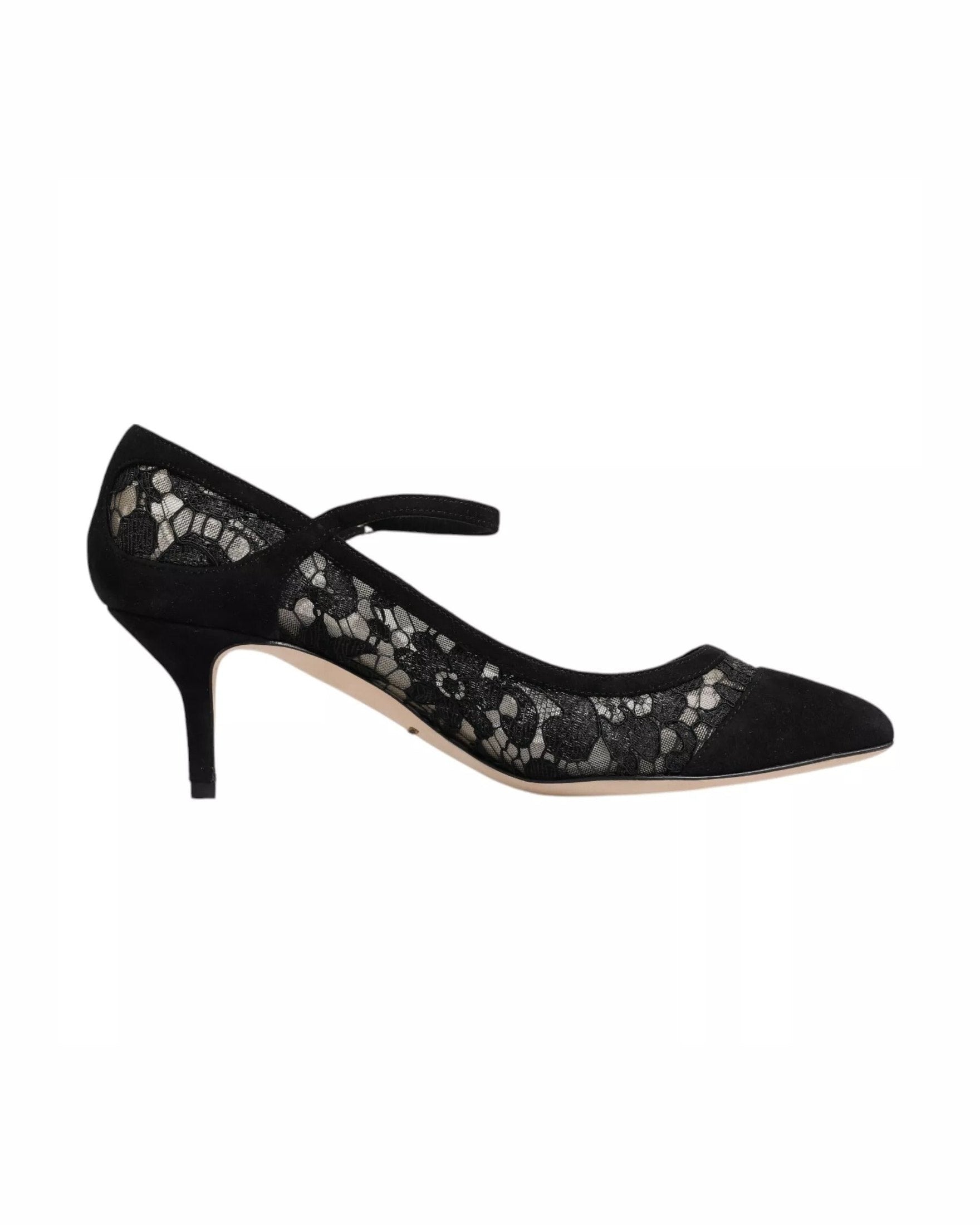 Dolce & Gabbana Black Lace Mary Jane Taormina Pumps Shoes Glam Steals