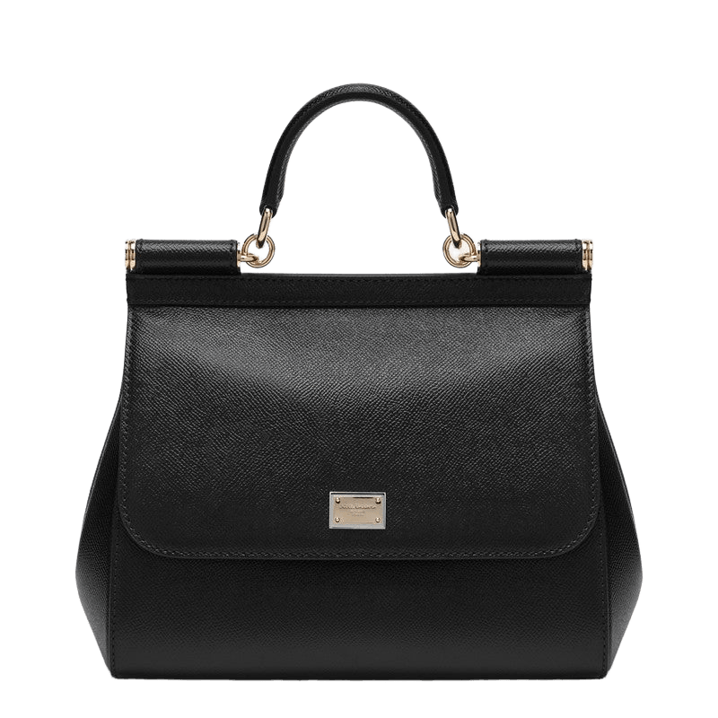 Dolce & Gabbana Black Large Sicily Hand Bag Glam Steals