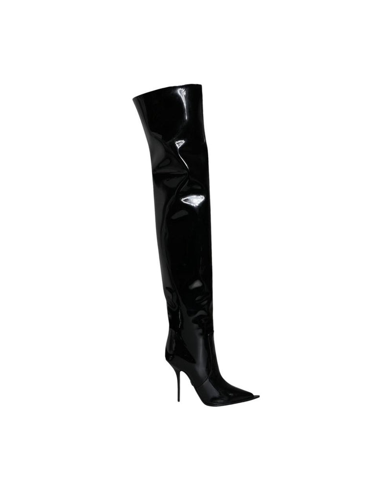 Dolce & Gabbana Black Leather Boots Glam Steals