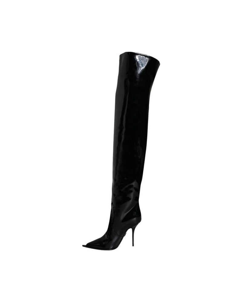 Dolce & Gabbana Black Leather Boots Glam Steals