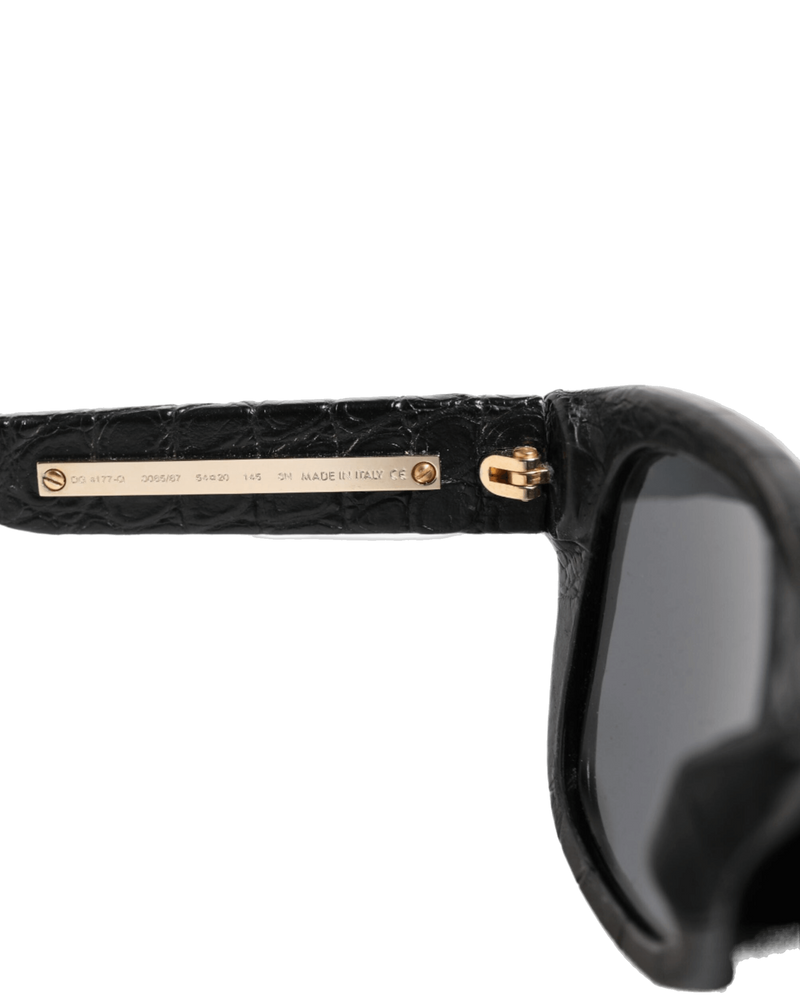 Dolce & Black Gabbana Leather Dg4177 Frame Tinted Lens Sunglasses Glam Steals