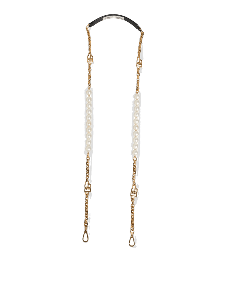 Dolce & Black Gabbana Leather Chain Bag Accessory Shoulder Strap Glam Steals