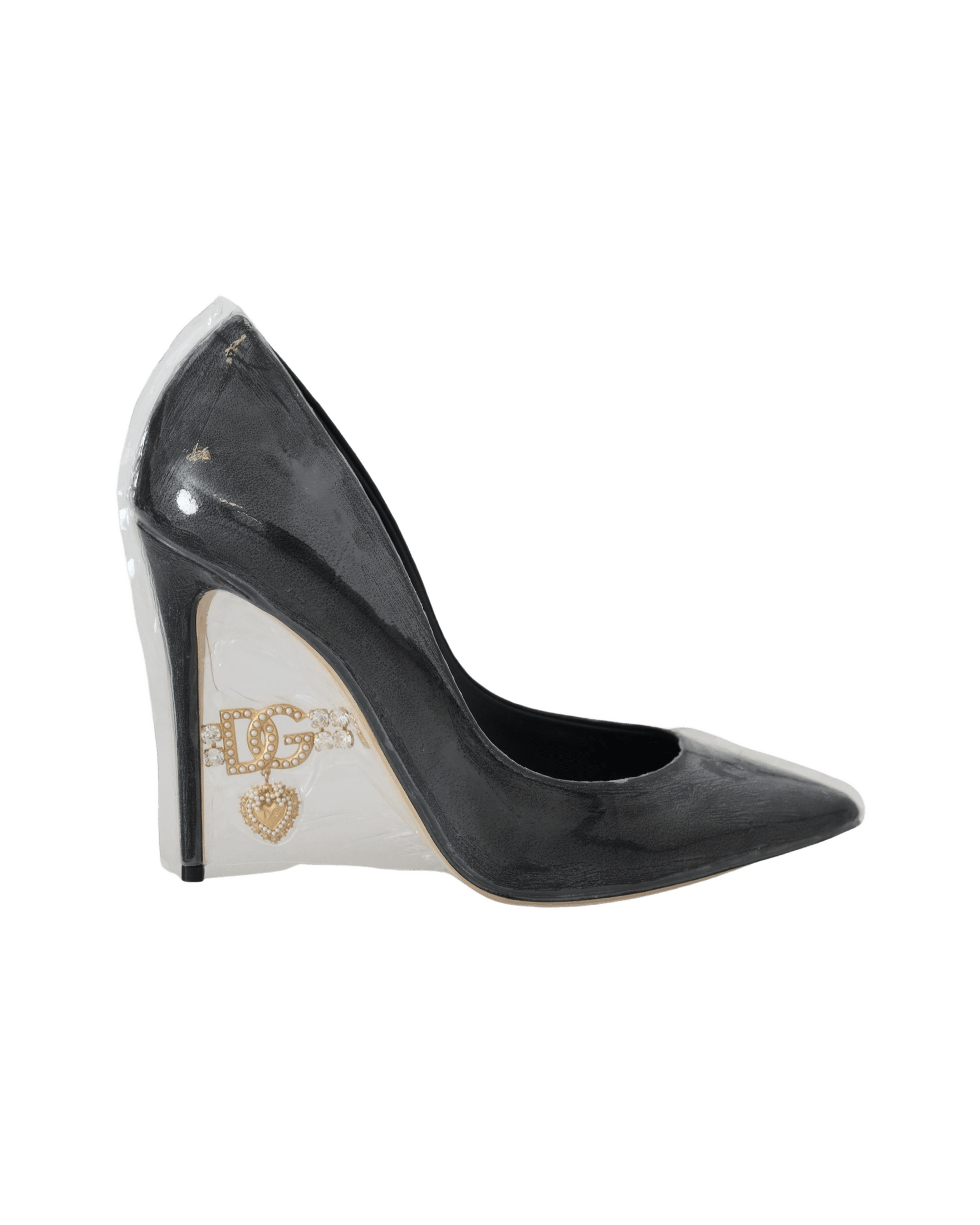 Dolce & Gabbana Black Leather Heels Glam Steals