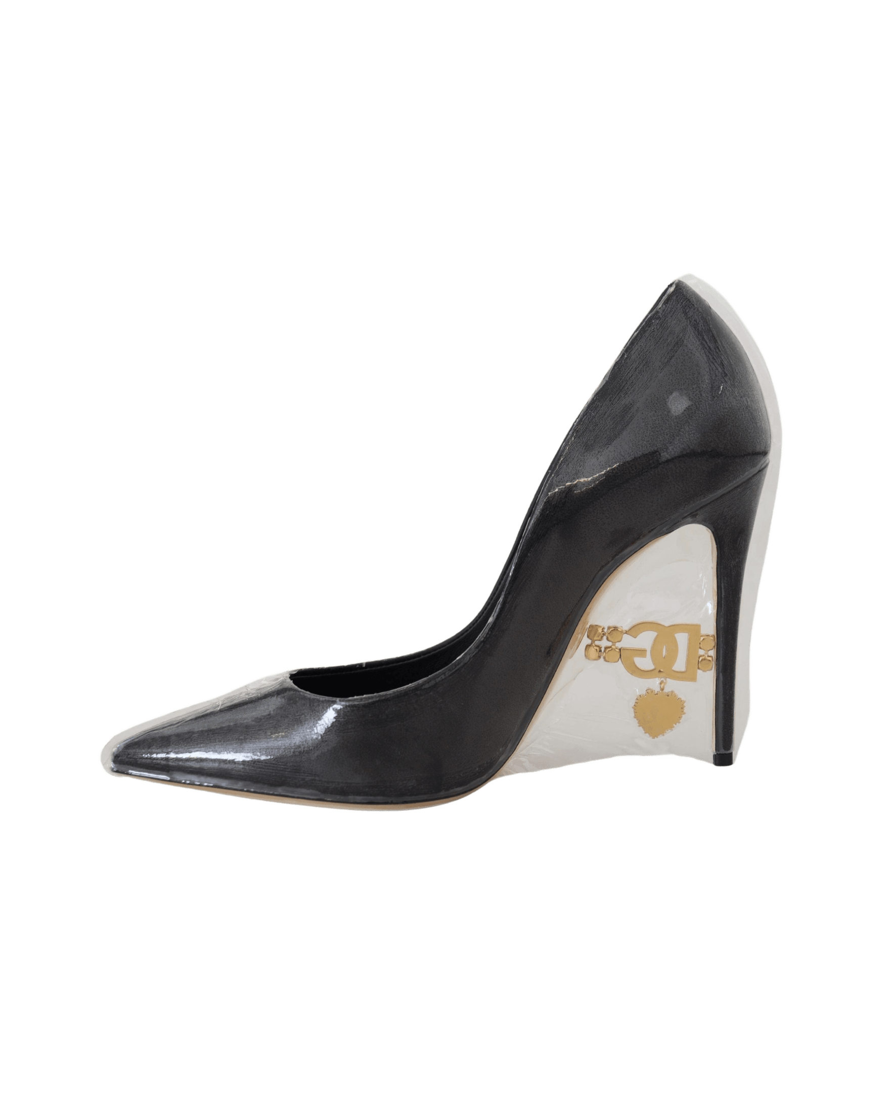 Dolce & Gabbana Black Leather Heels Glam Steals