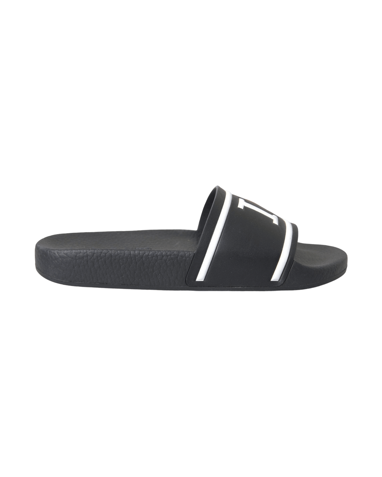 Dolce & Gabbana Black Leather I Love D&G Sandals Slides Shoes Glam Steals
