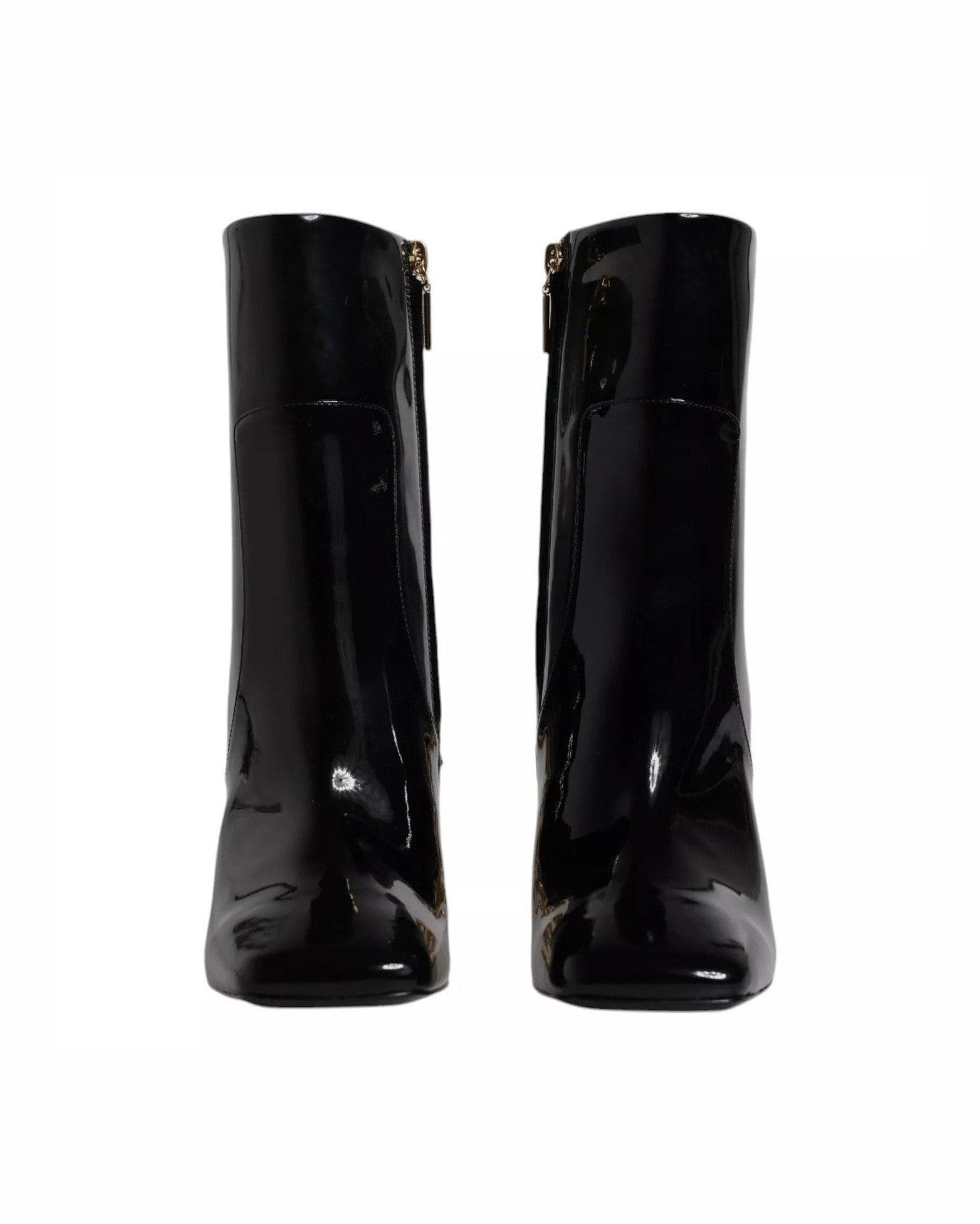 Dolce & Gabbana Black Leather Jackie Mid Calf Boots Shoes Glam Steals