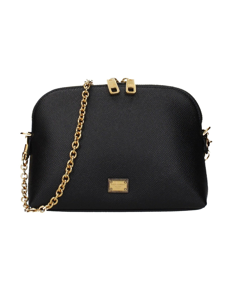 Dolce & Gabbana Black Leather Shoulder Bag Glam Steals