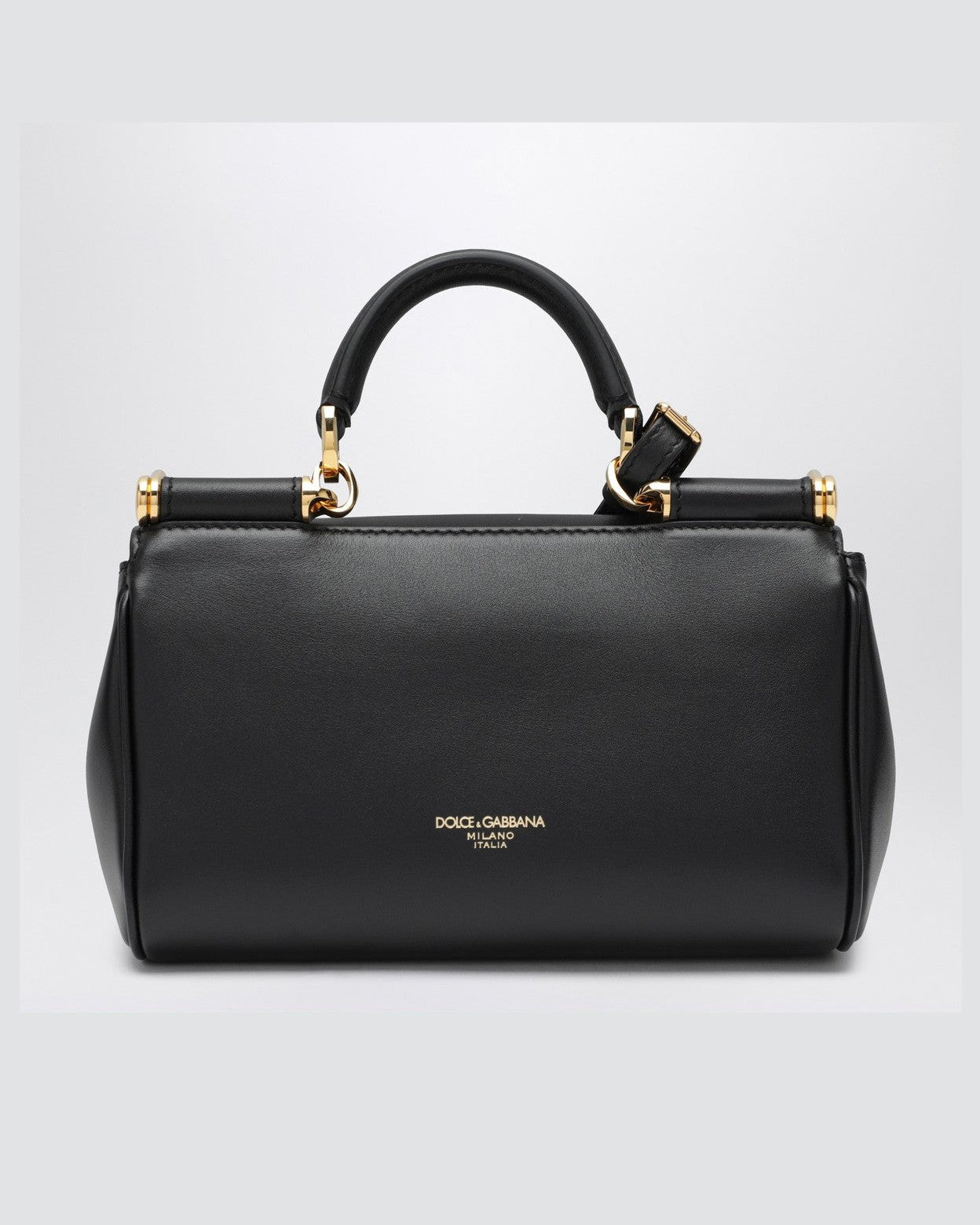 Dolce & Gabbana Black Leather Small My Sicily Handbag Glam Steals