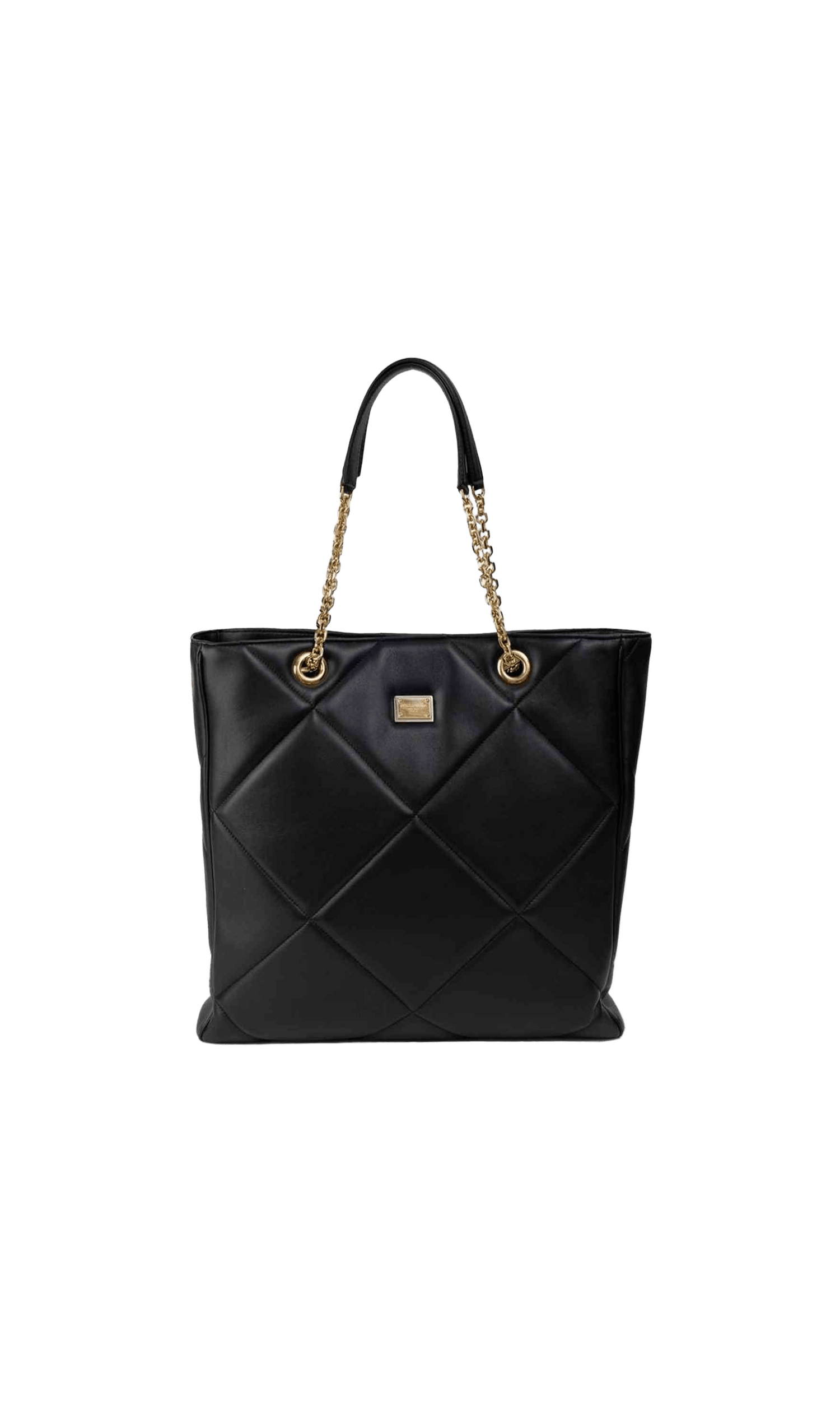 Dolce & Gabbana Black Leather Tote Bag Glam Steals