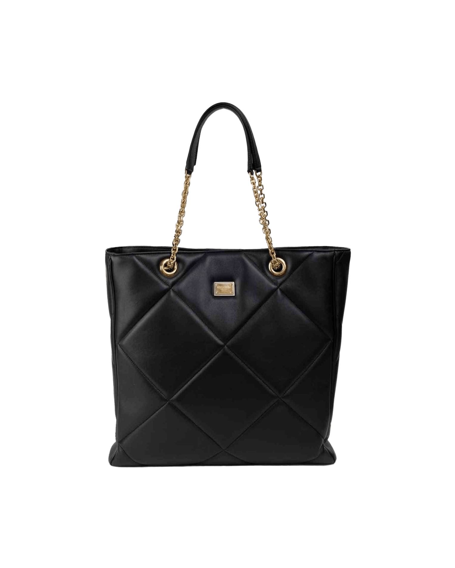 Dolce & Gabbana Black Leather Tote Bag Glam Steals
