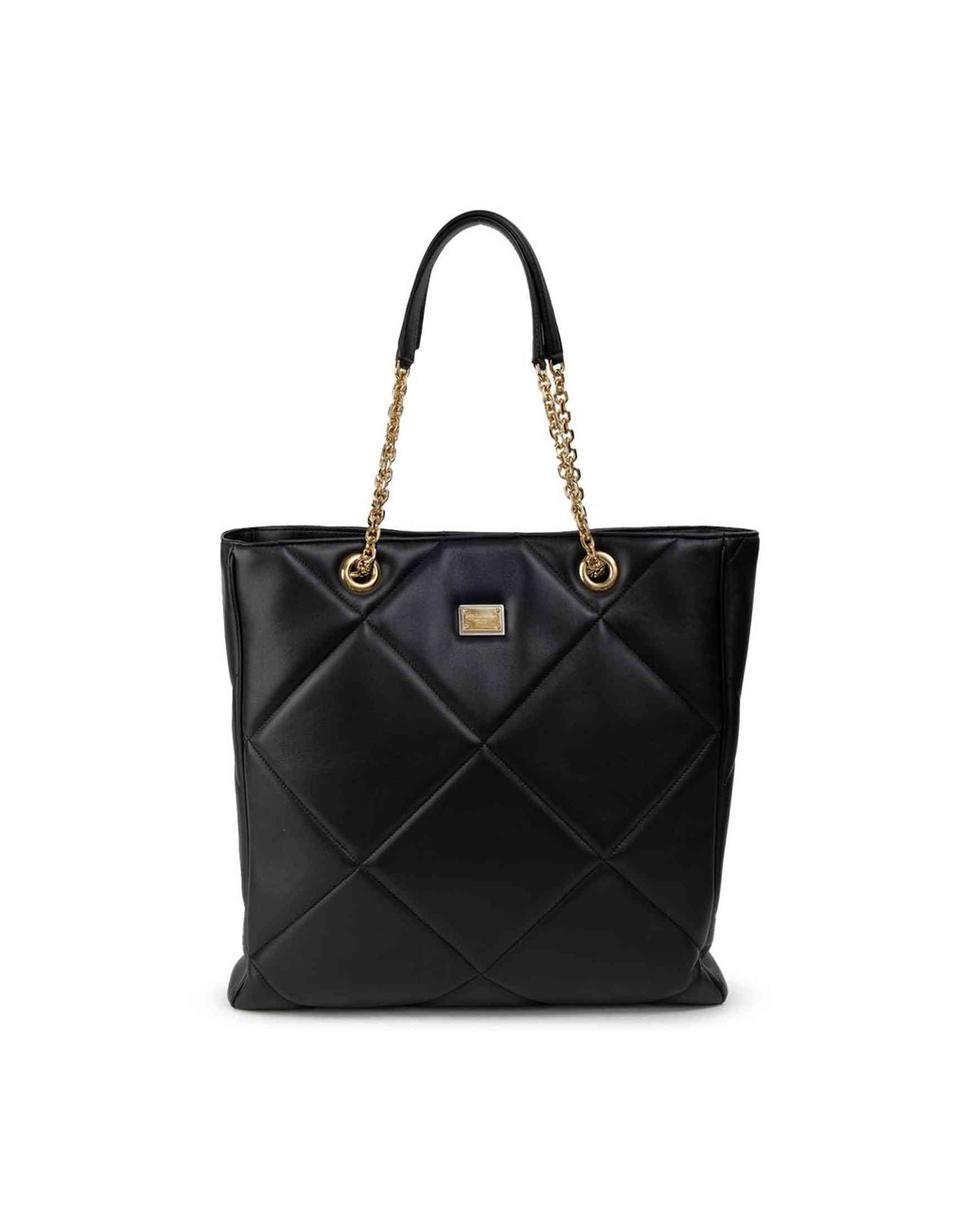 Dolce & Gabbana Black Leather Tote Bag Glam Steals