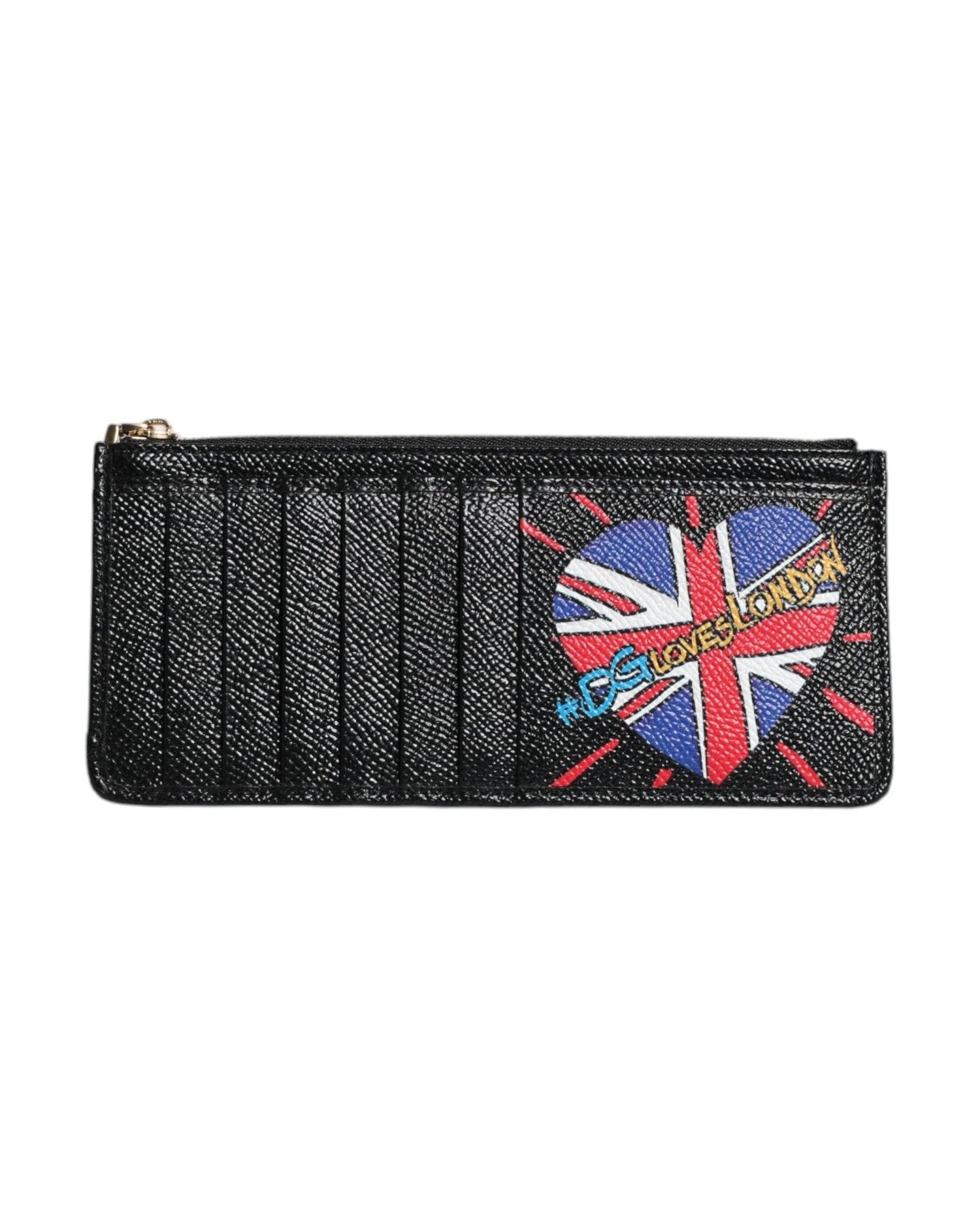 Dolce & Gabbana Leather #Dgloveslondon Cardholder Case Black Wallet Glam Steals